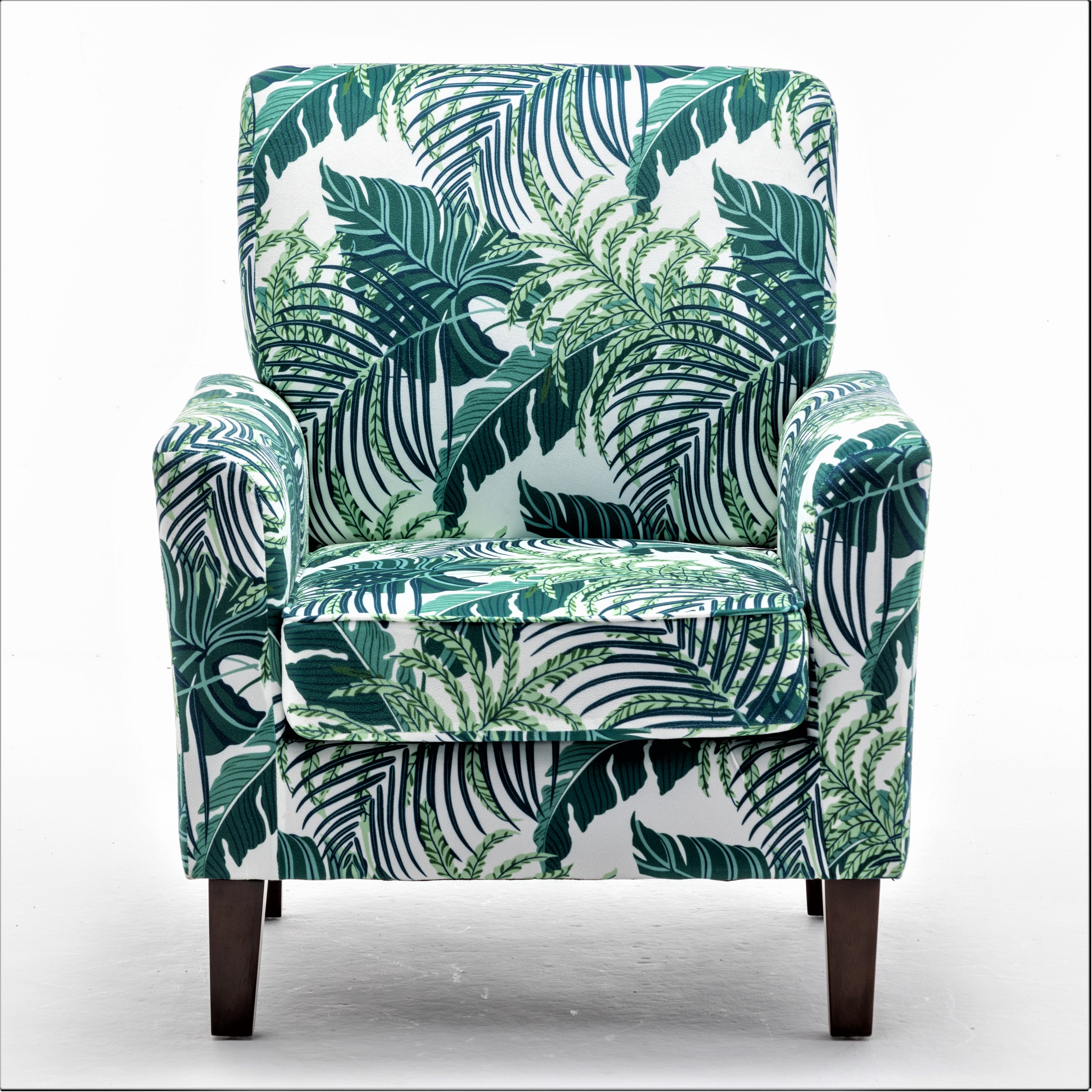 Palm Patterned Armchair