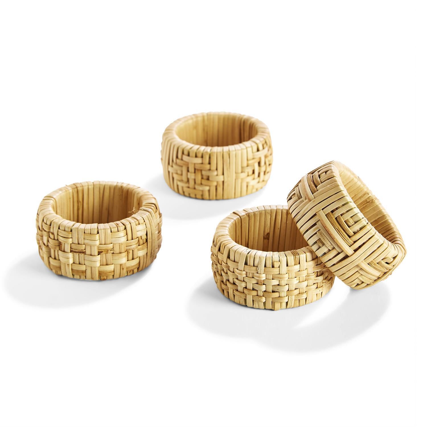 Cane Napkin Rings, Set of 4