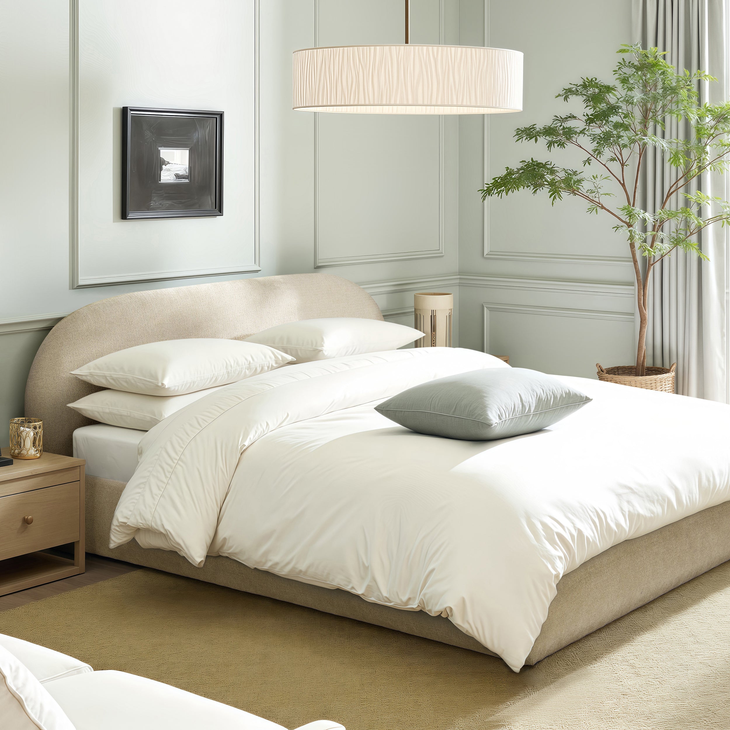 Archie Upholstered Platform Bed