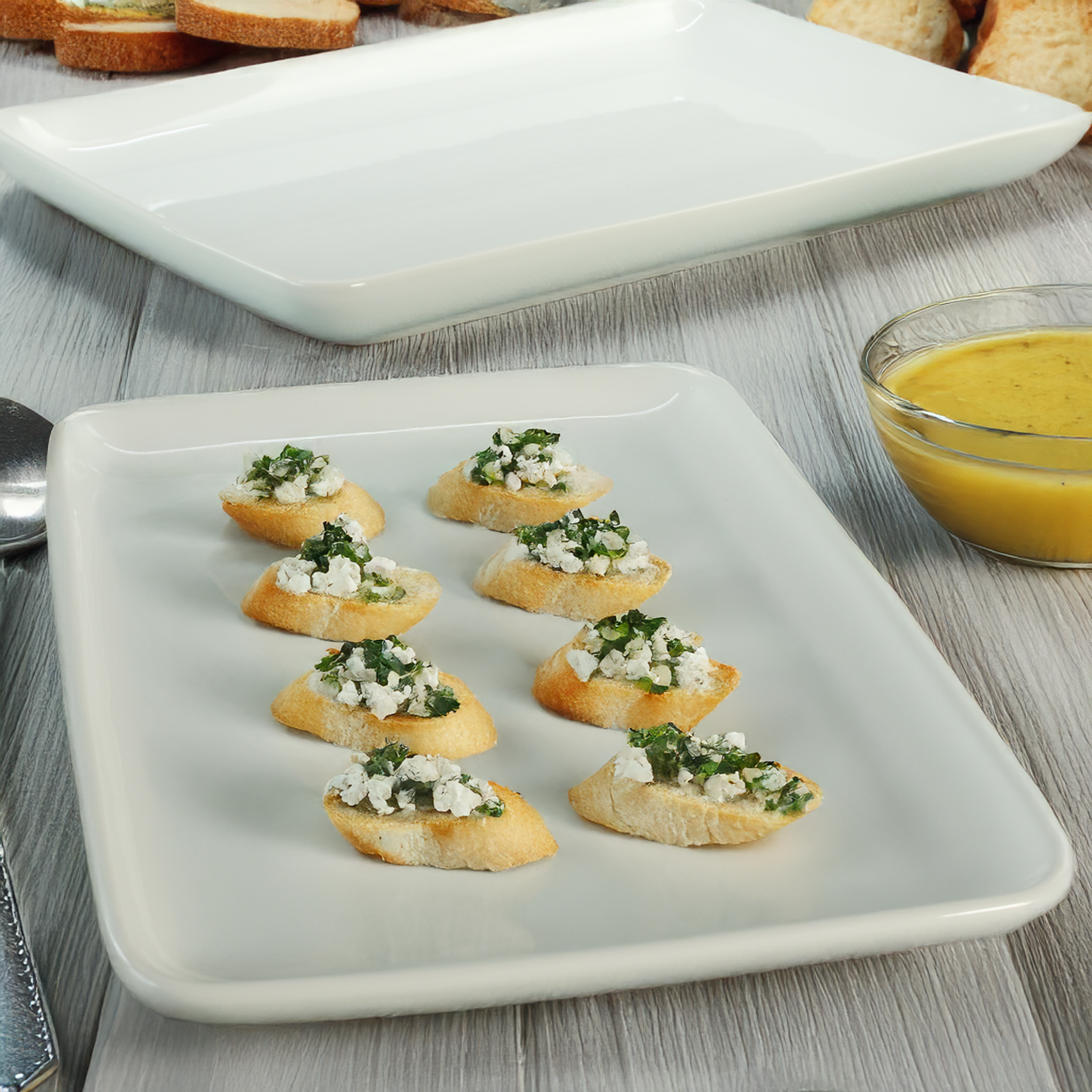 2- Piece Vail Rectangular Platter Set, Rectangular Platter, 10.375", Rectangular Platter, 13"