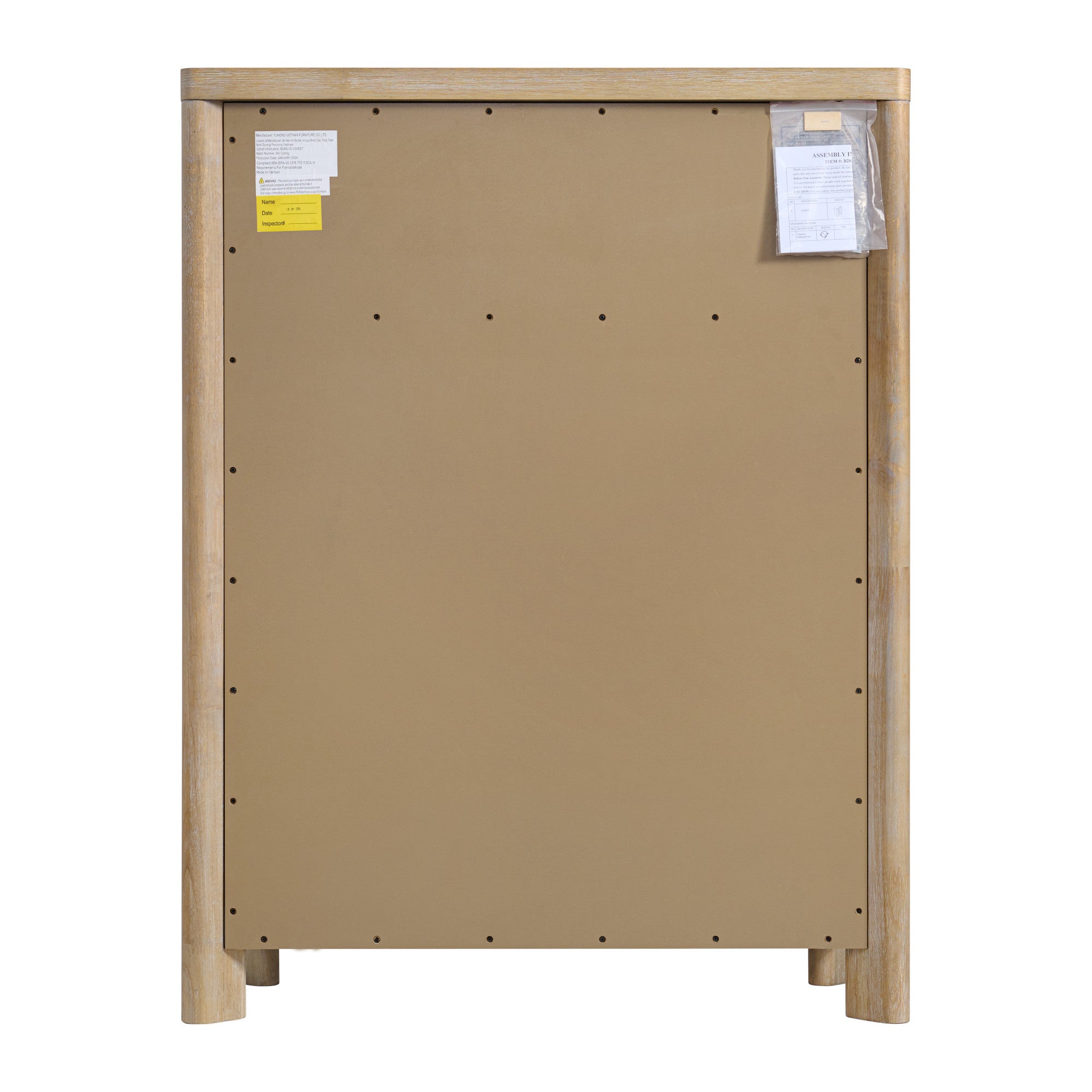 Bandolax Chest with 6 Drawers and Solid Wood Frame