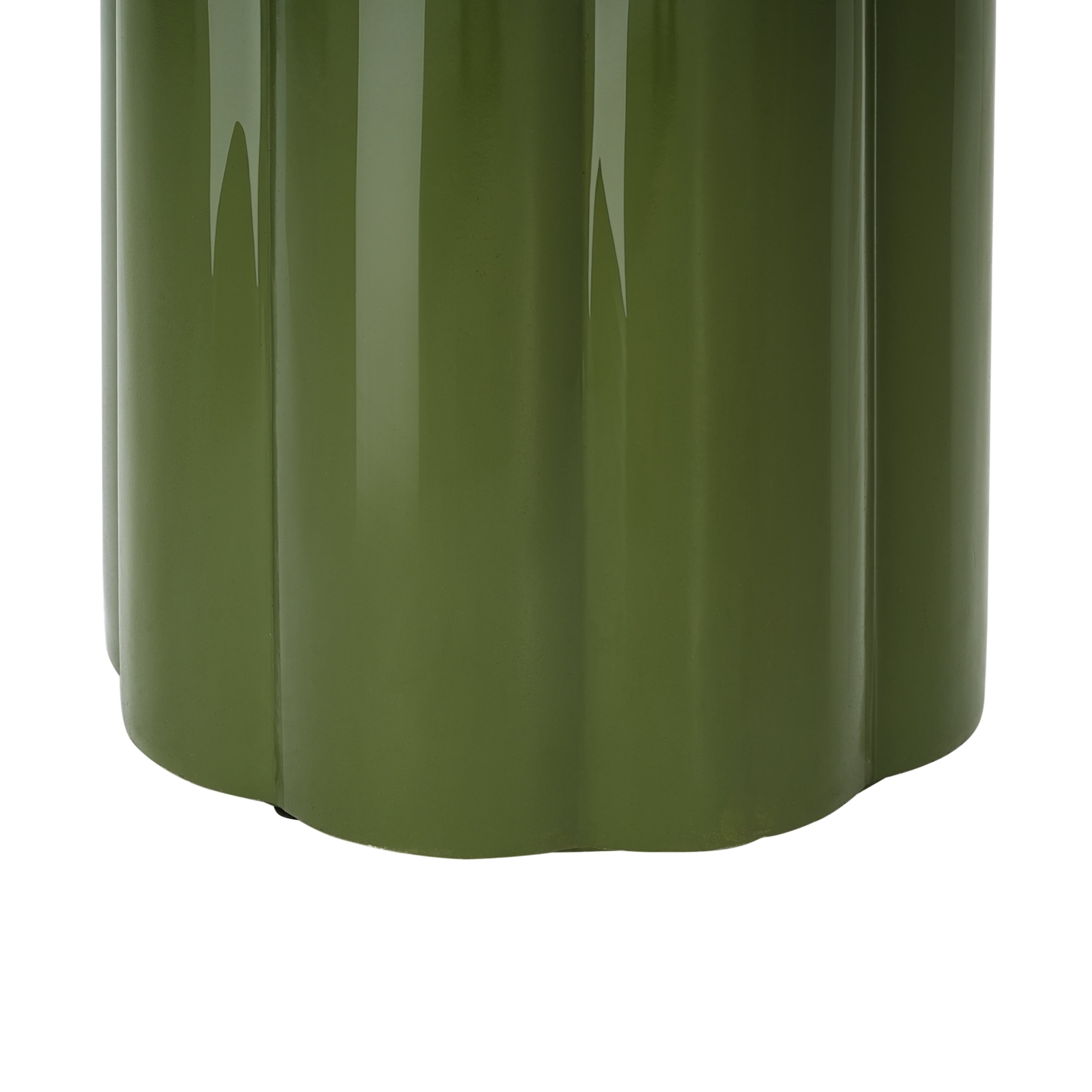 High-Gloss Magnesium Oxide Outdoor Side Table