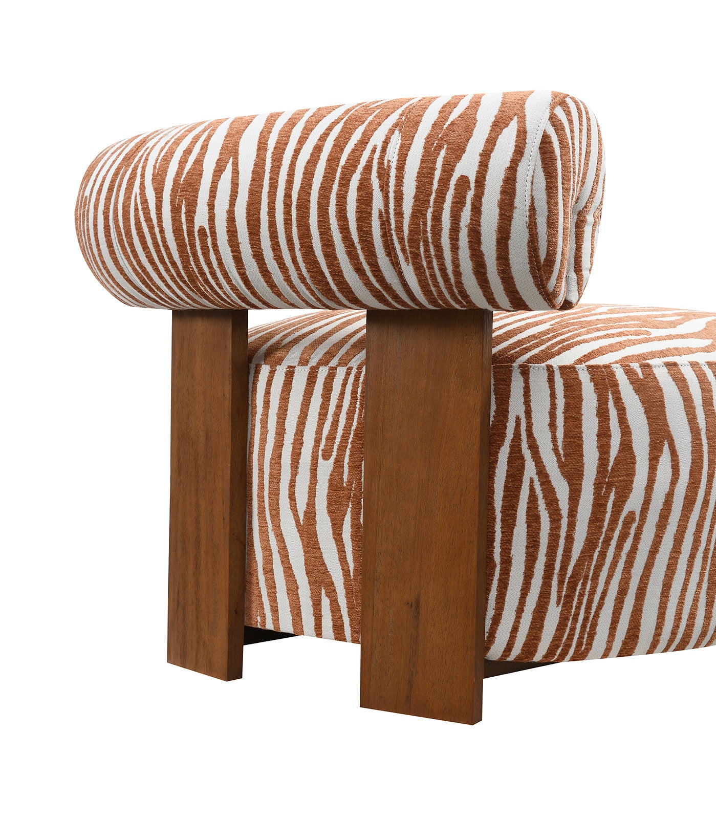 Avril Modern Zebra Stripe Accent Chair