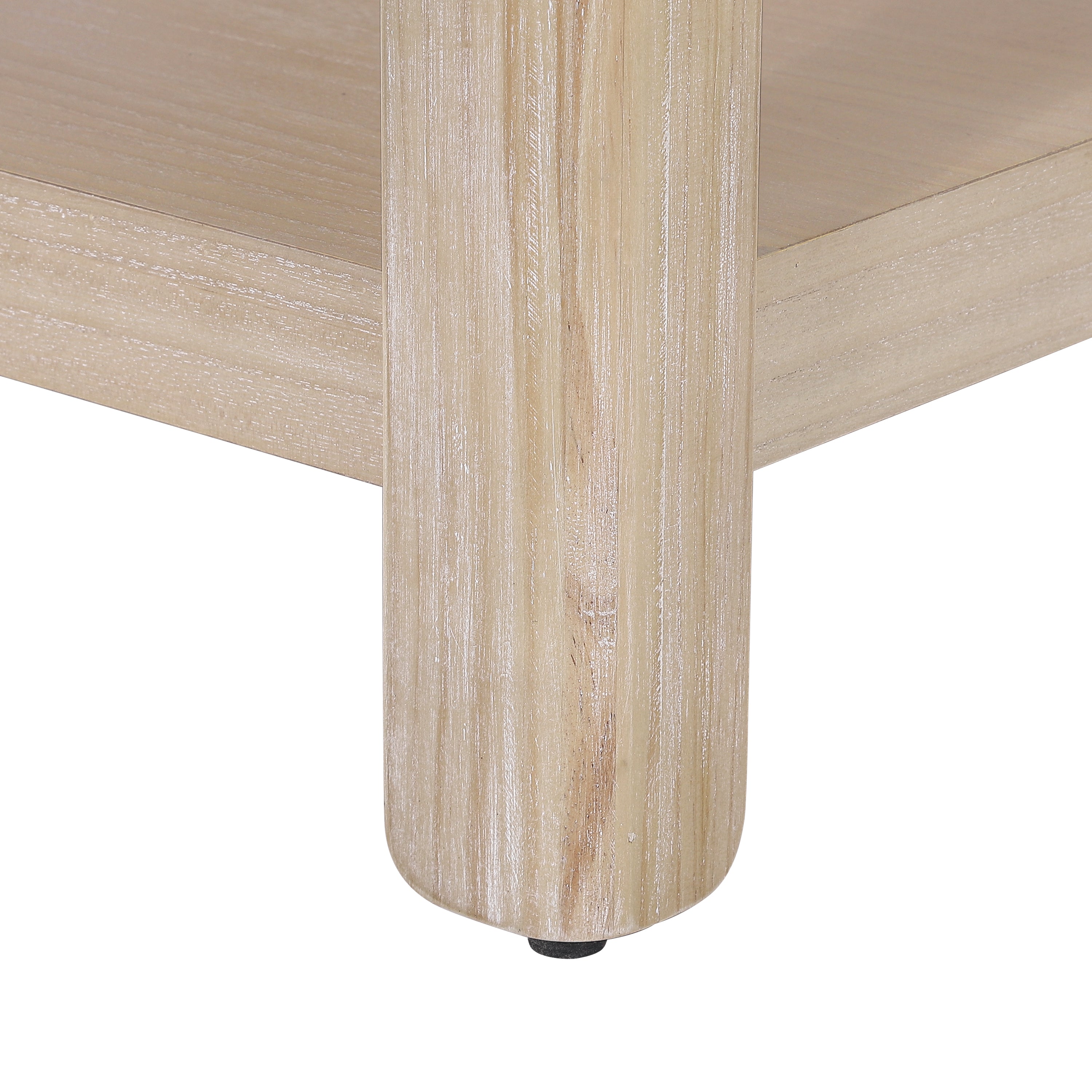Modern Farmhouse Coffee Table with Soft Rounded Profile