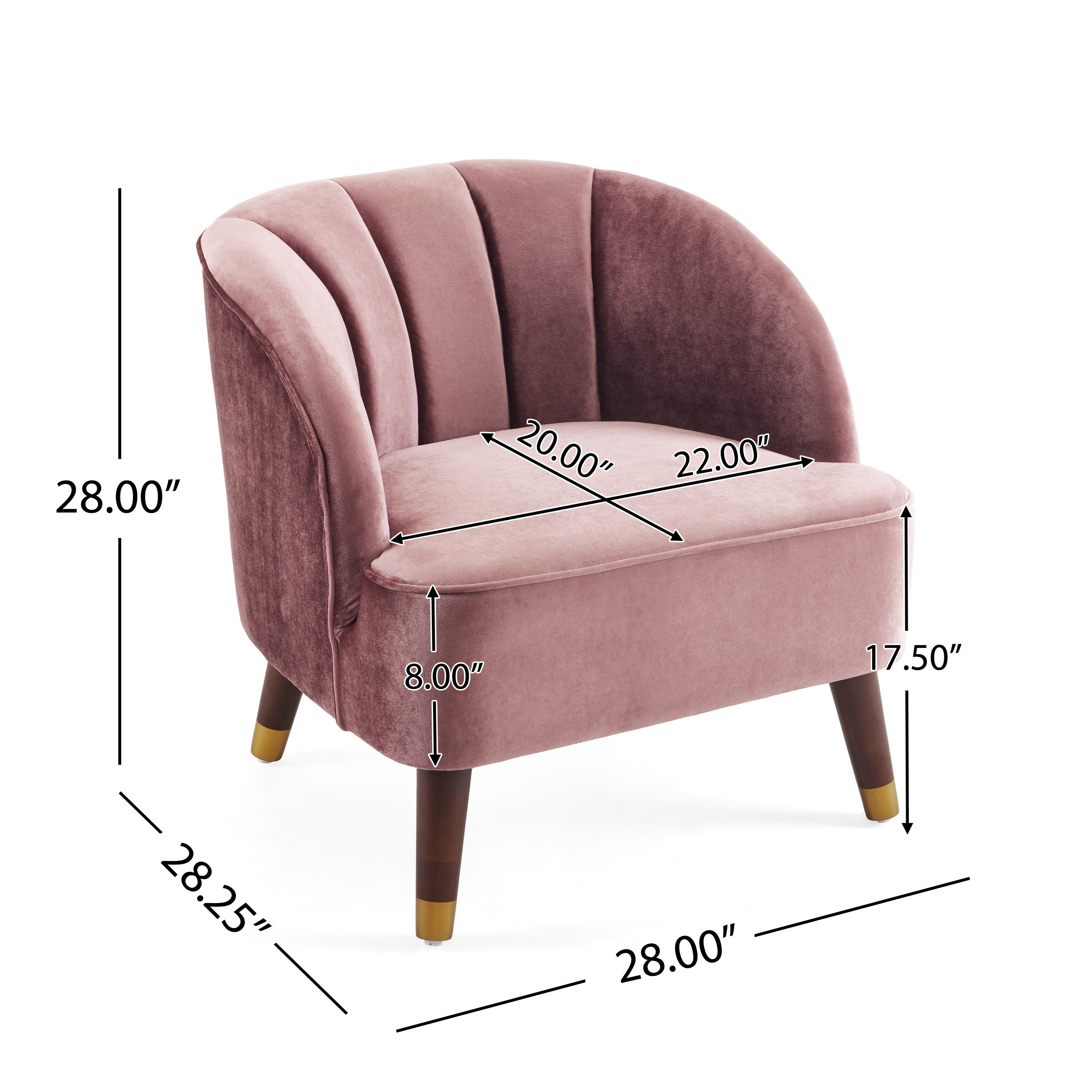 Upholstered Barrel Accent Chair