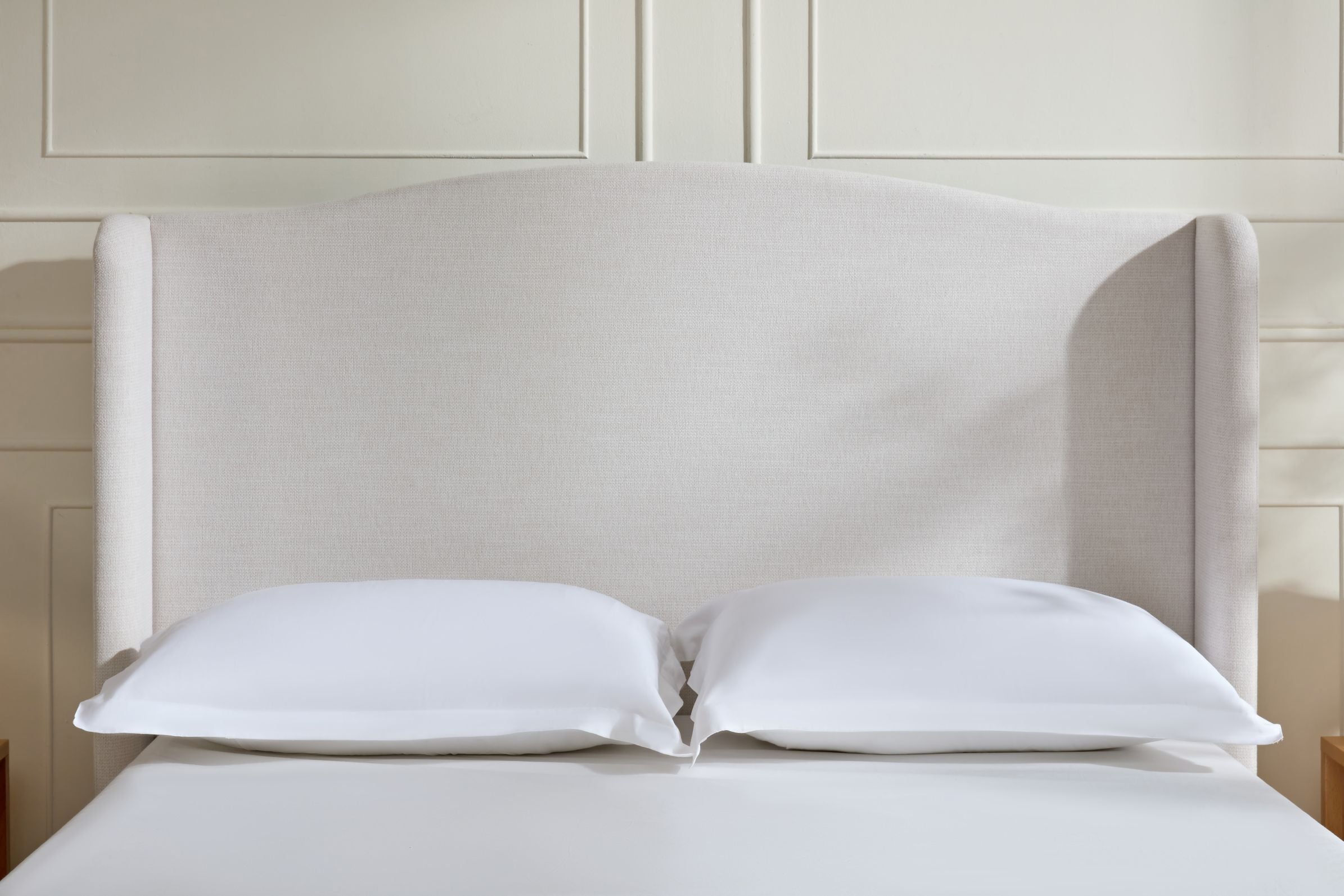 Hannah Upholstered Wingback Bed
