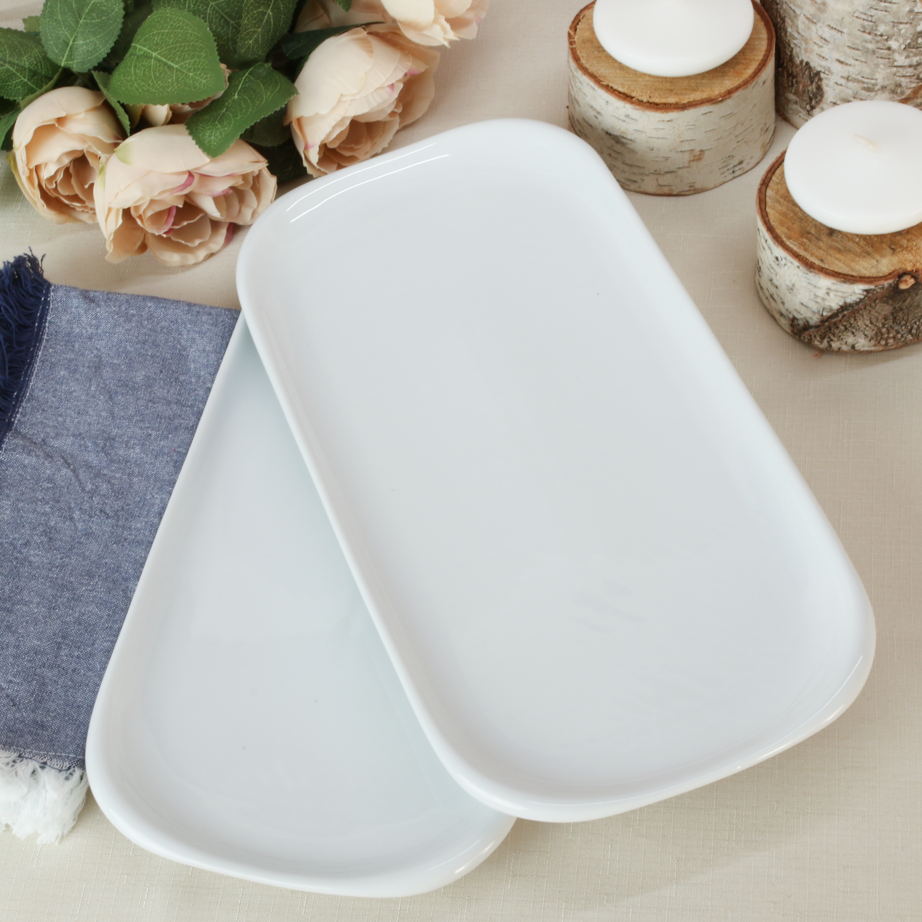 Lena Serving Platter 2 Piece Set