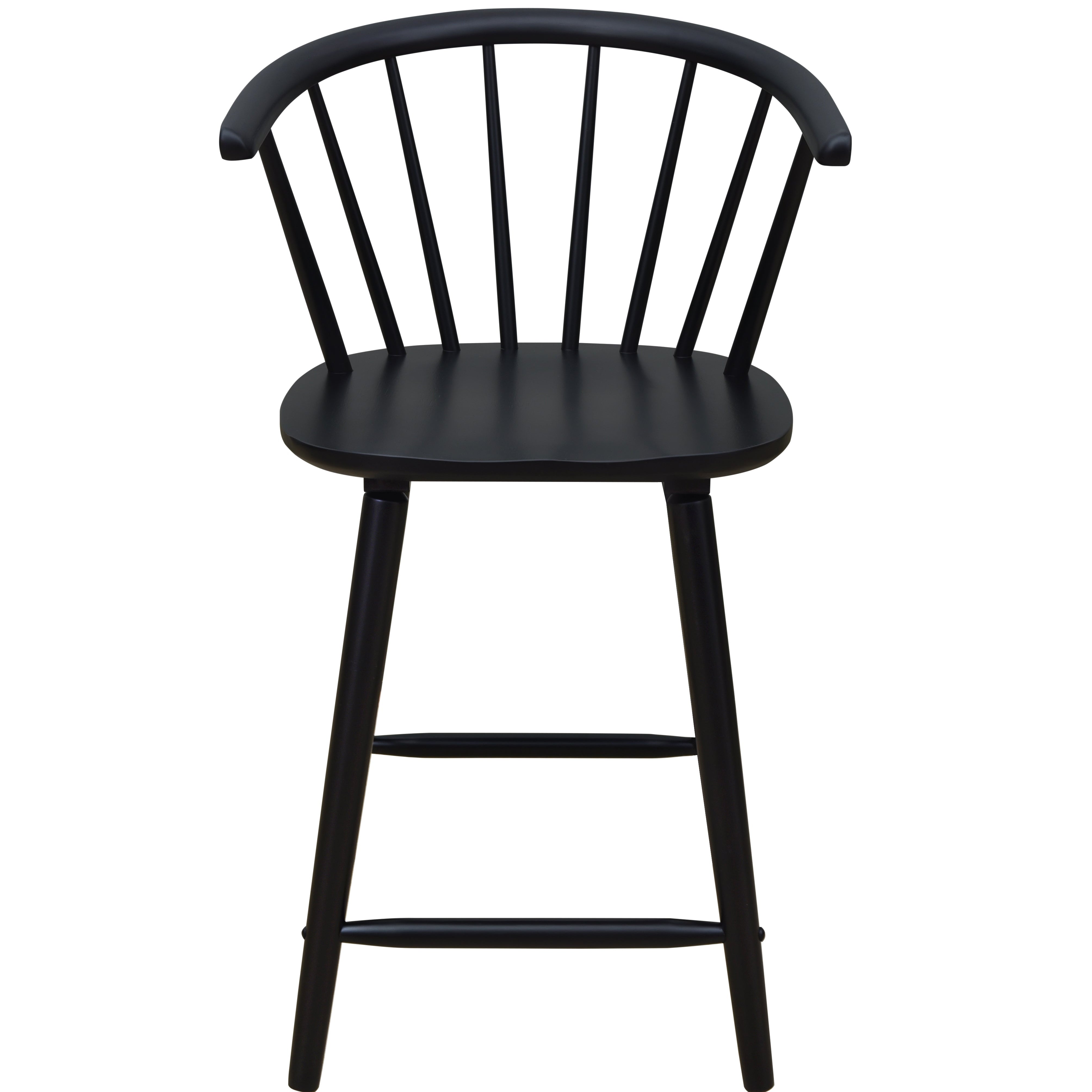 Spindle Back Wooden Counter Height Stool, Set of 2