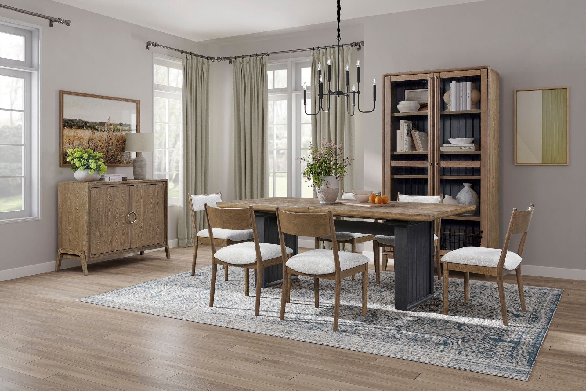 Latte Cresent Chair, Set of 2