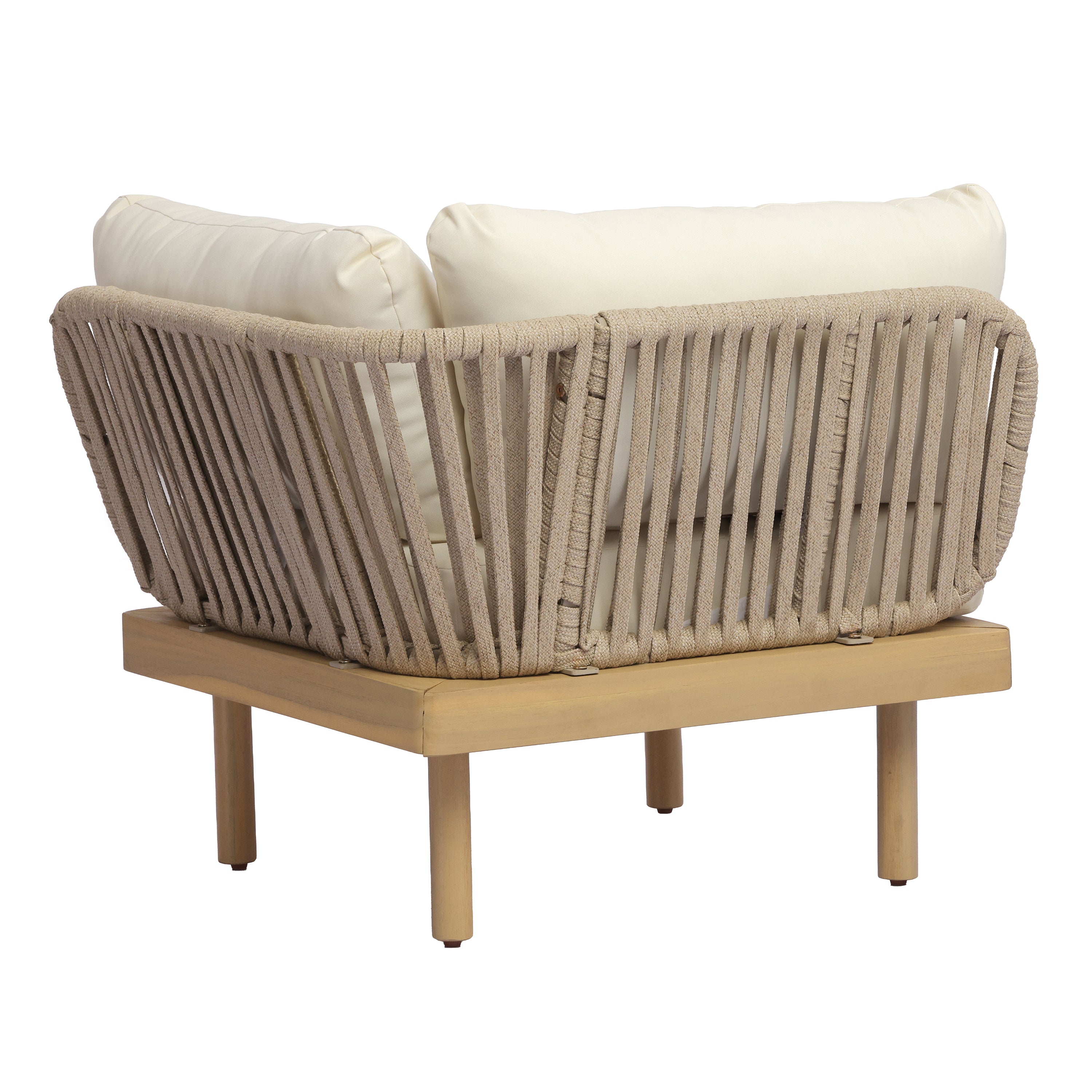 Sebastian 4-Piece Acacia Wood Outdoor Sofa Set