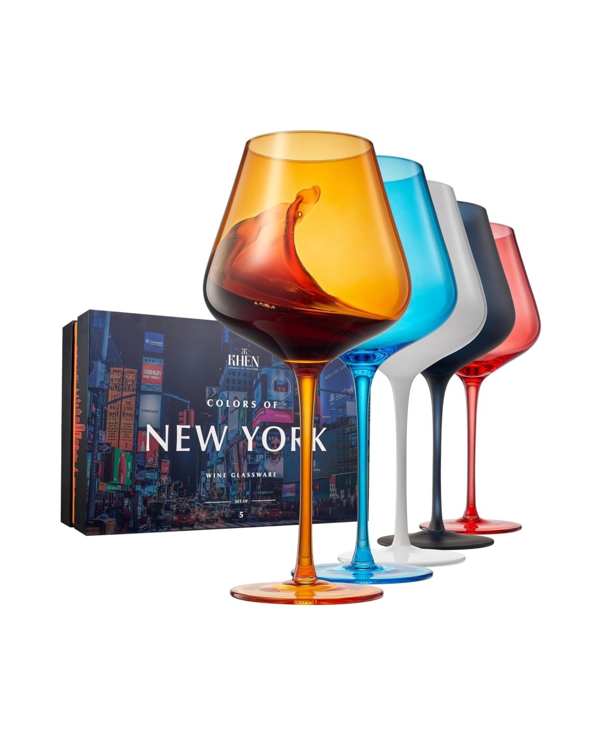 New York City Glasses Set of 5