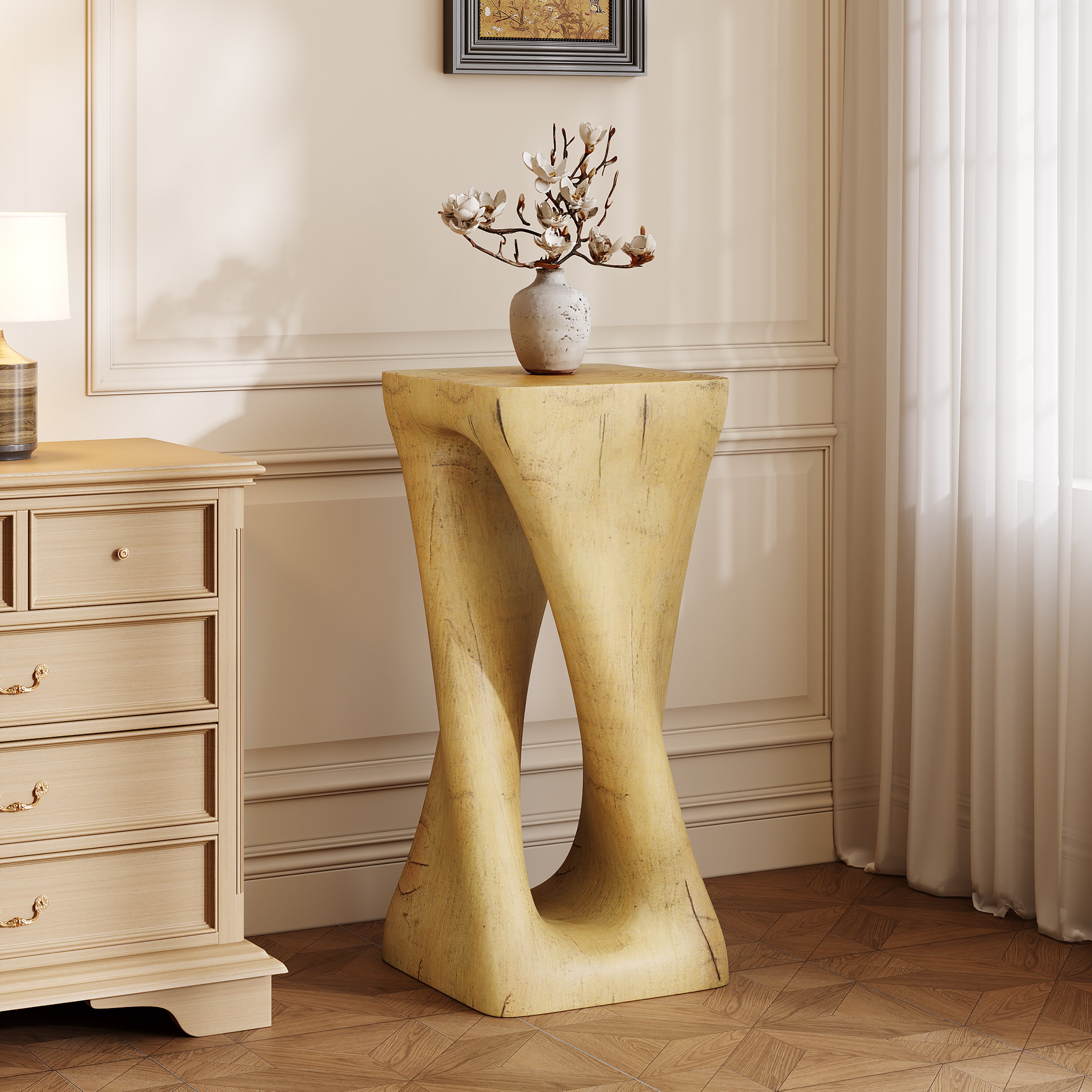 Twist Shape Accent Table