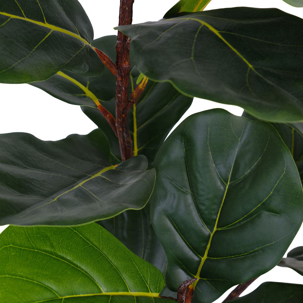 Faux Potted Fiddle Leaf Fig Tree, 3 ft