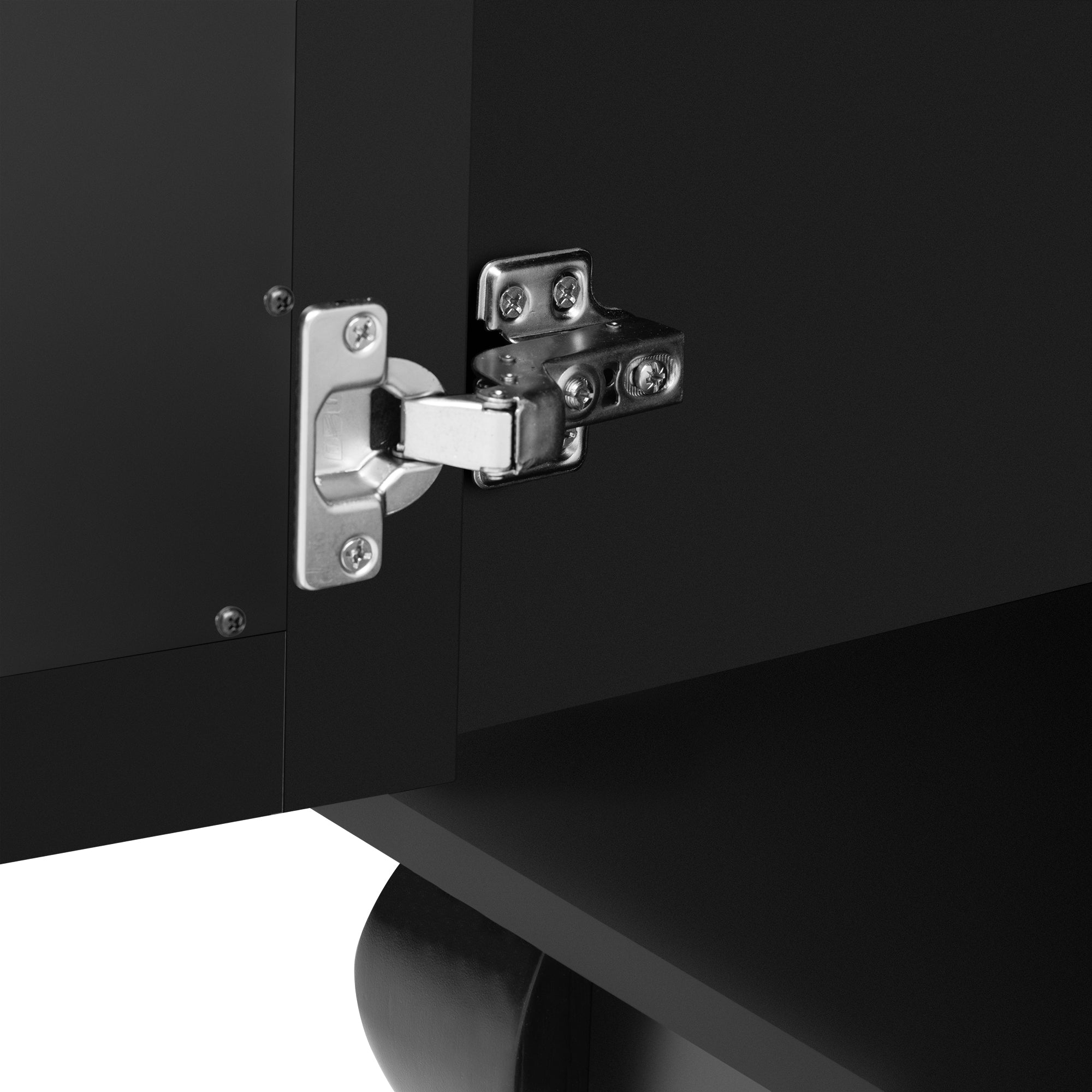 Mirrored Door Entertainment Center