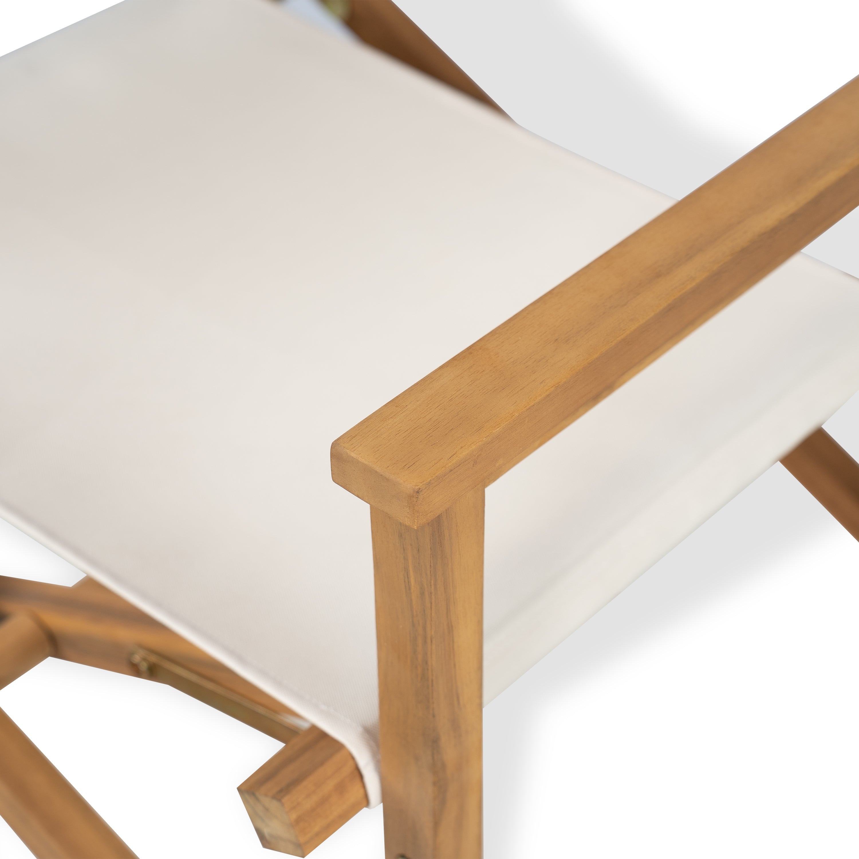 Outdoor Acacia Wood Barstool, Set of 2