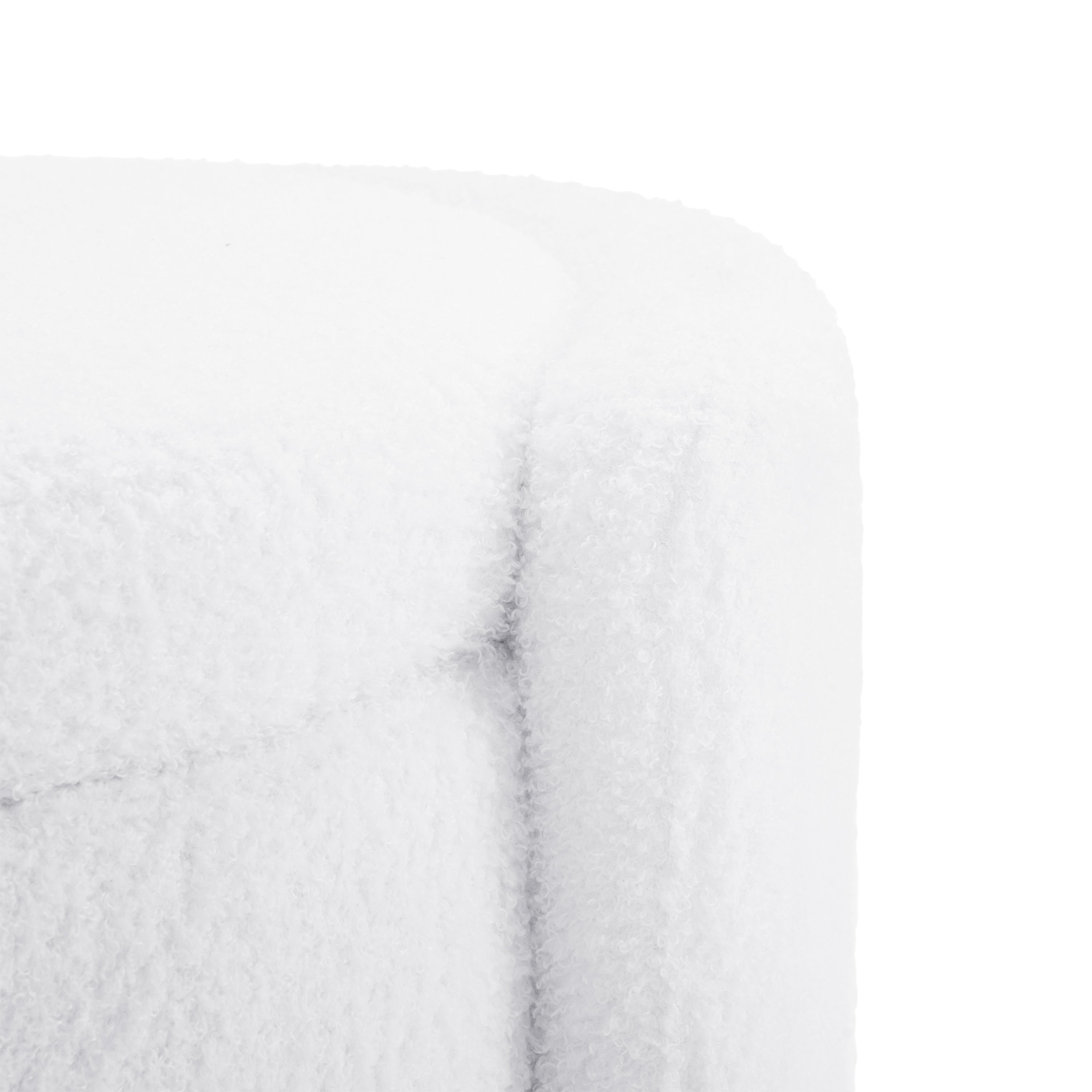 Cozy Boucle Storage Ottoman