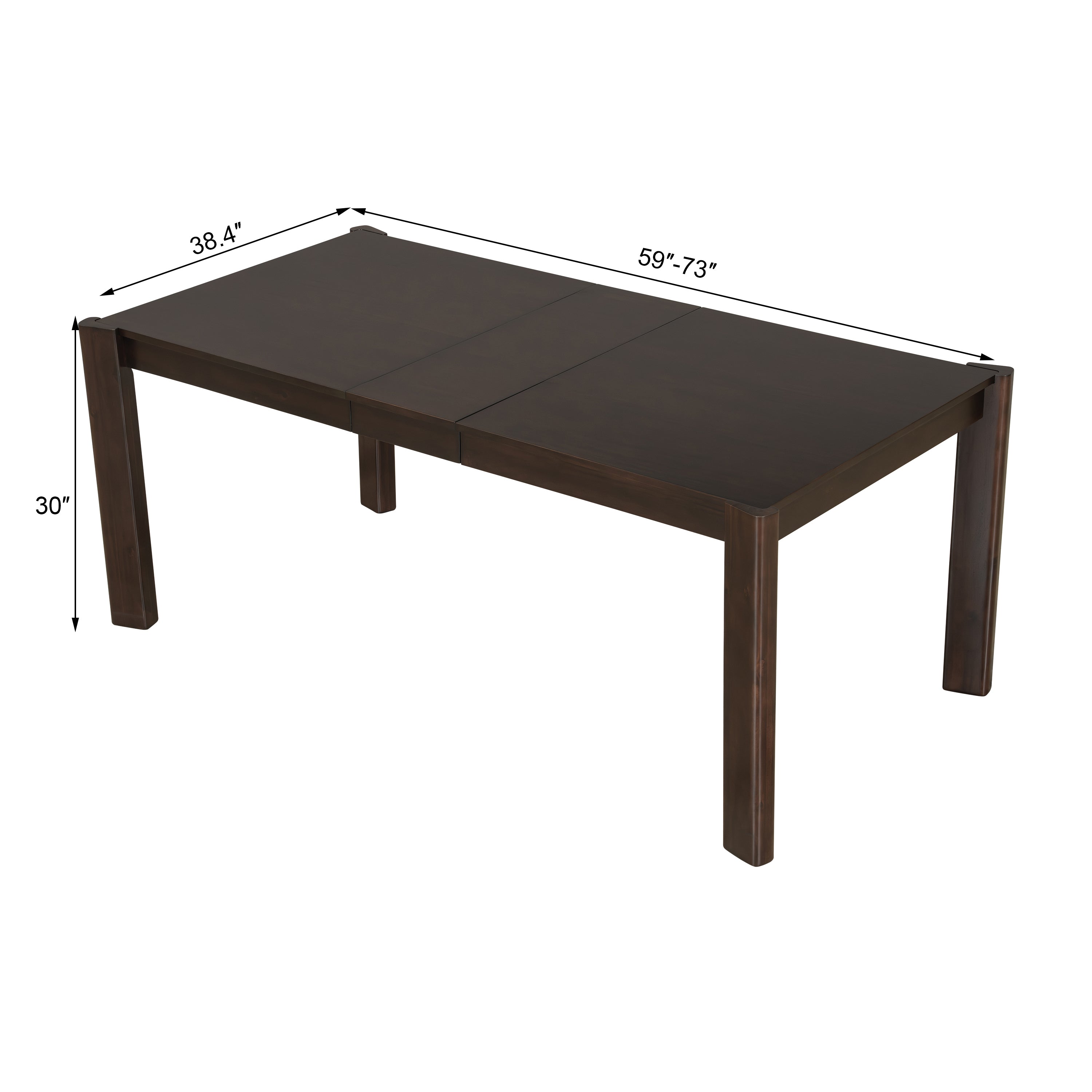 Modern Farmhouse Extendable Dining Table Set with Solid Wood Rattan Chairs and Bench