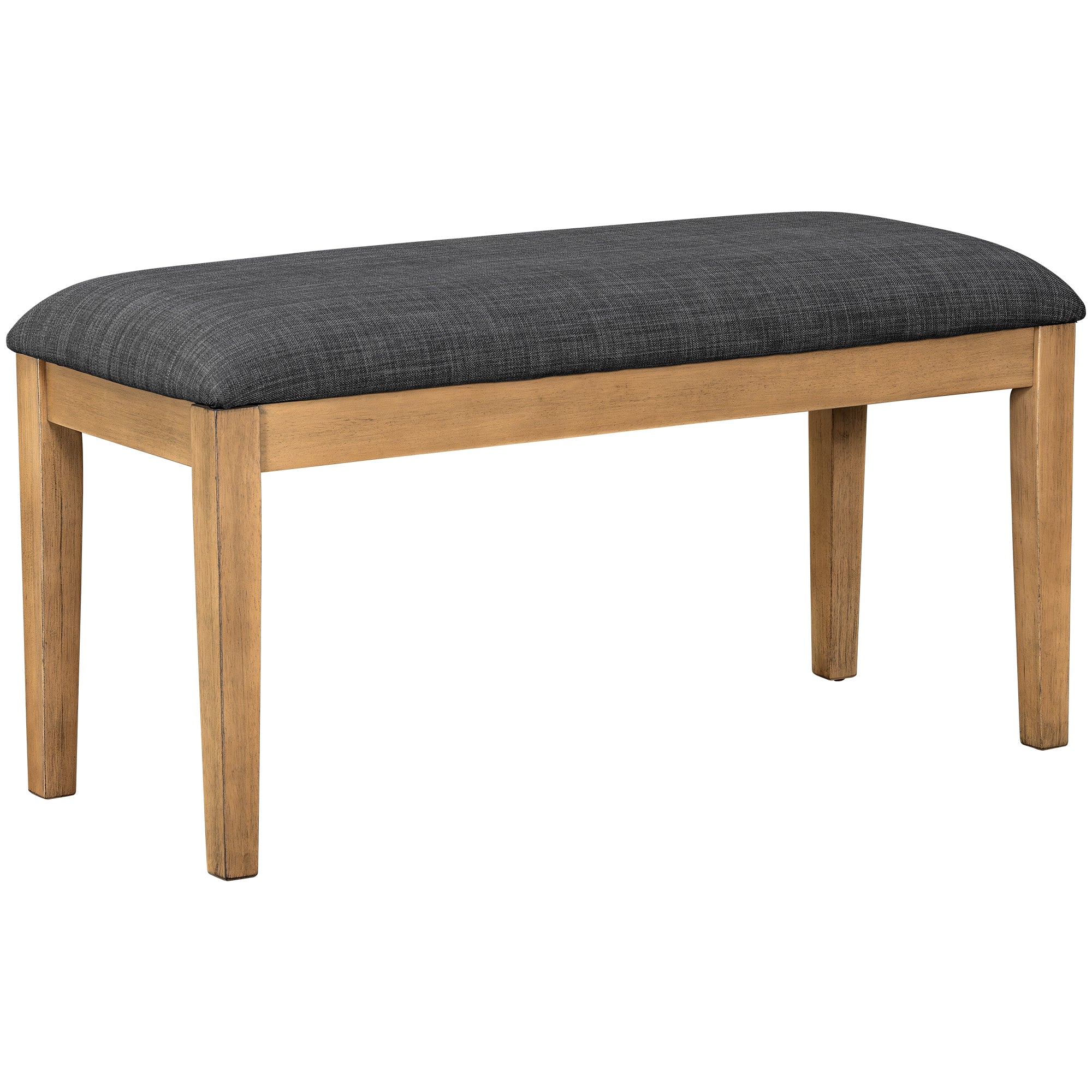 Meadowlark Farmhouse Extendable Wood Dining Table with 4 Upholstered Chairs & Bench