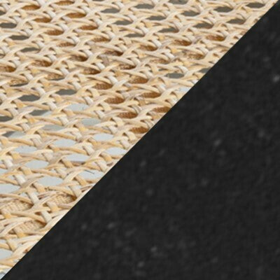 Cassis X-Back Wood Rattan Dining Chair, Set of 2