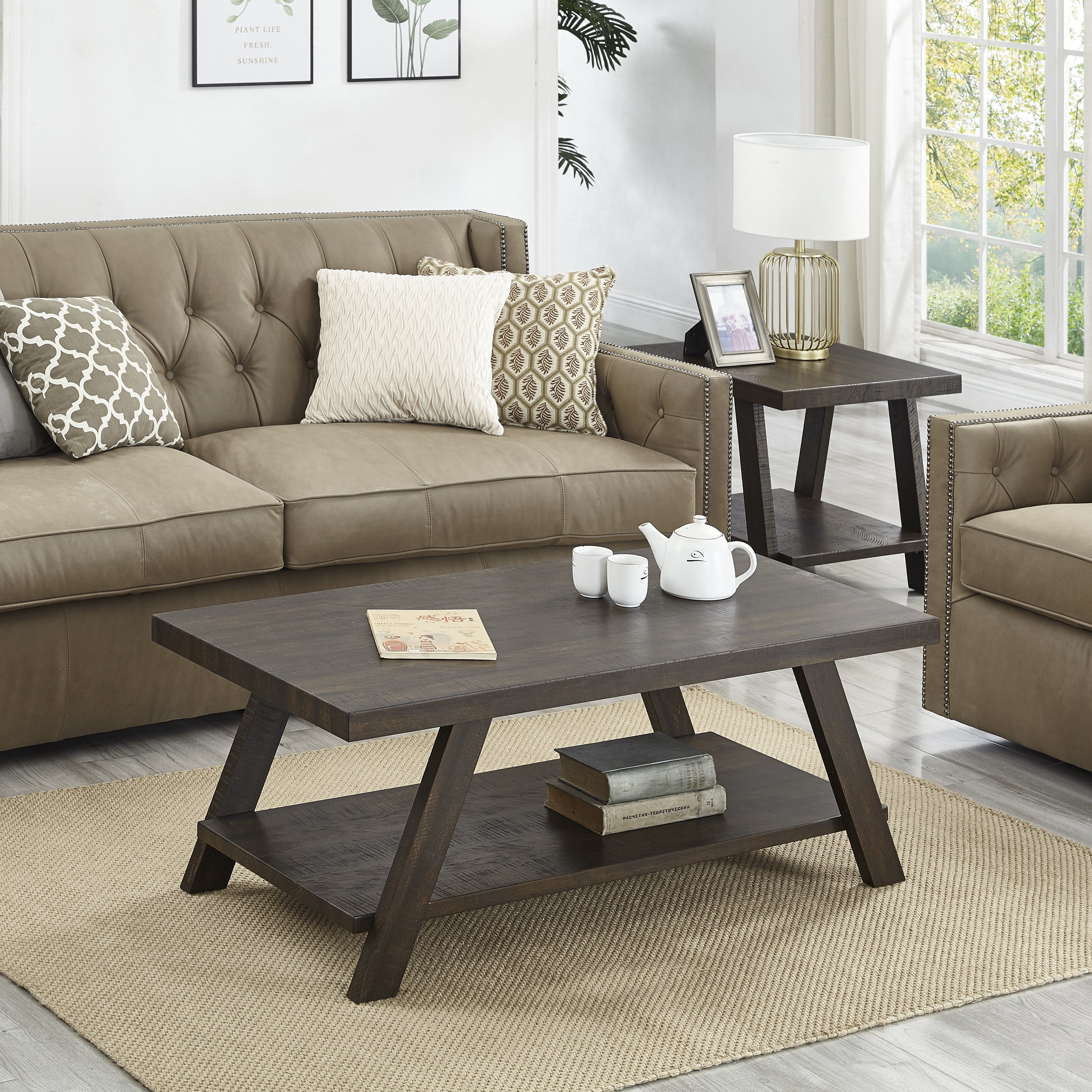 Athens Contemporary 3-Piece Table Set