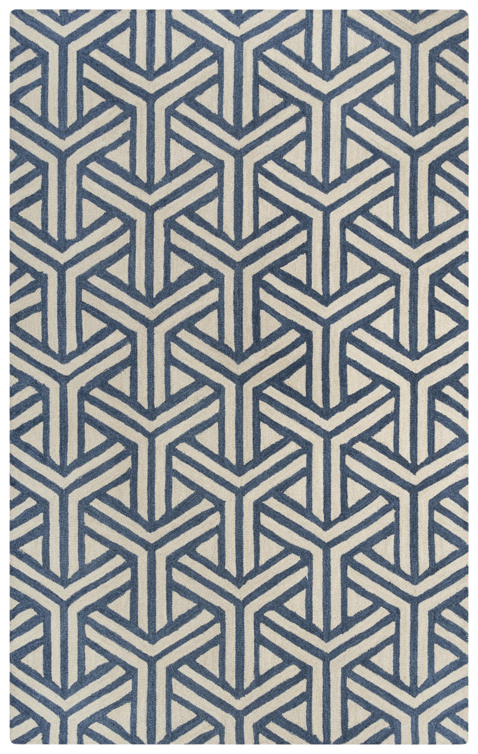Hand Tufted 100% Wool Geometric Area Rug