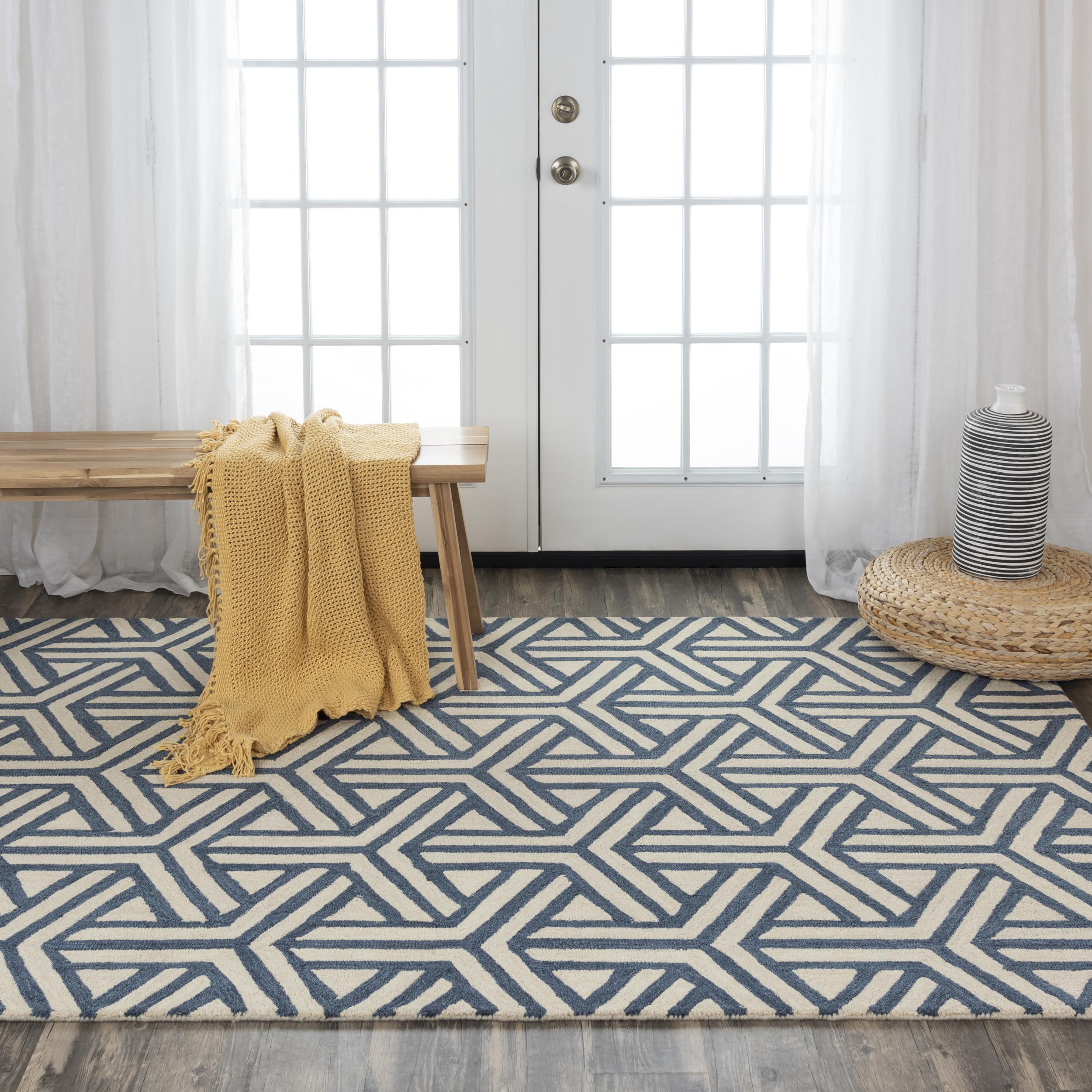 Hand Tufted 100% Wool Geometric Area Rug