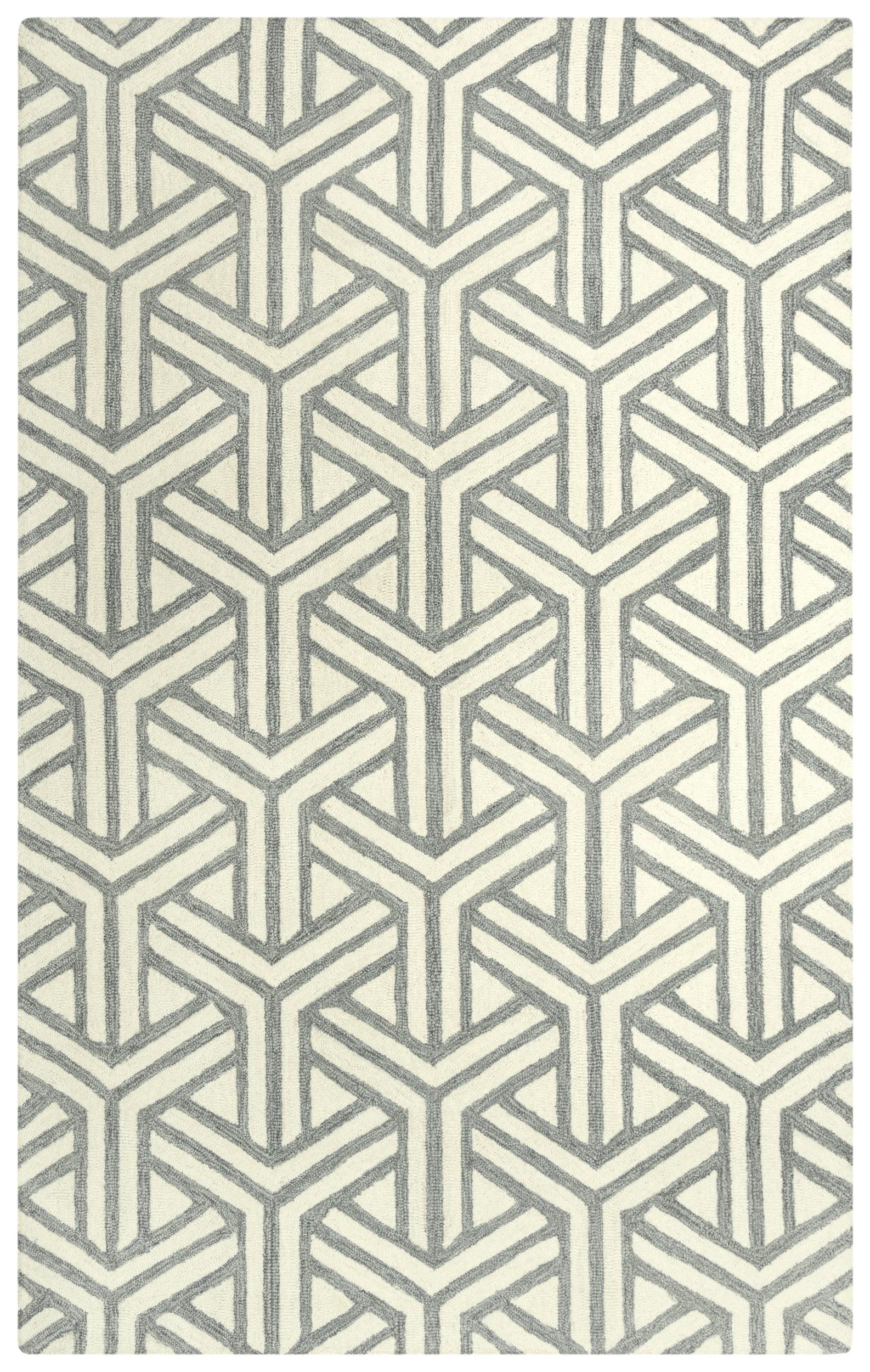 Hand Tufted 100% Wool Geometric Area Rug