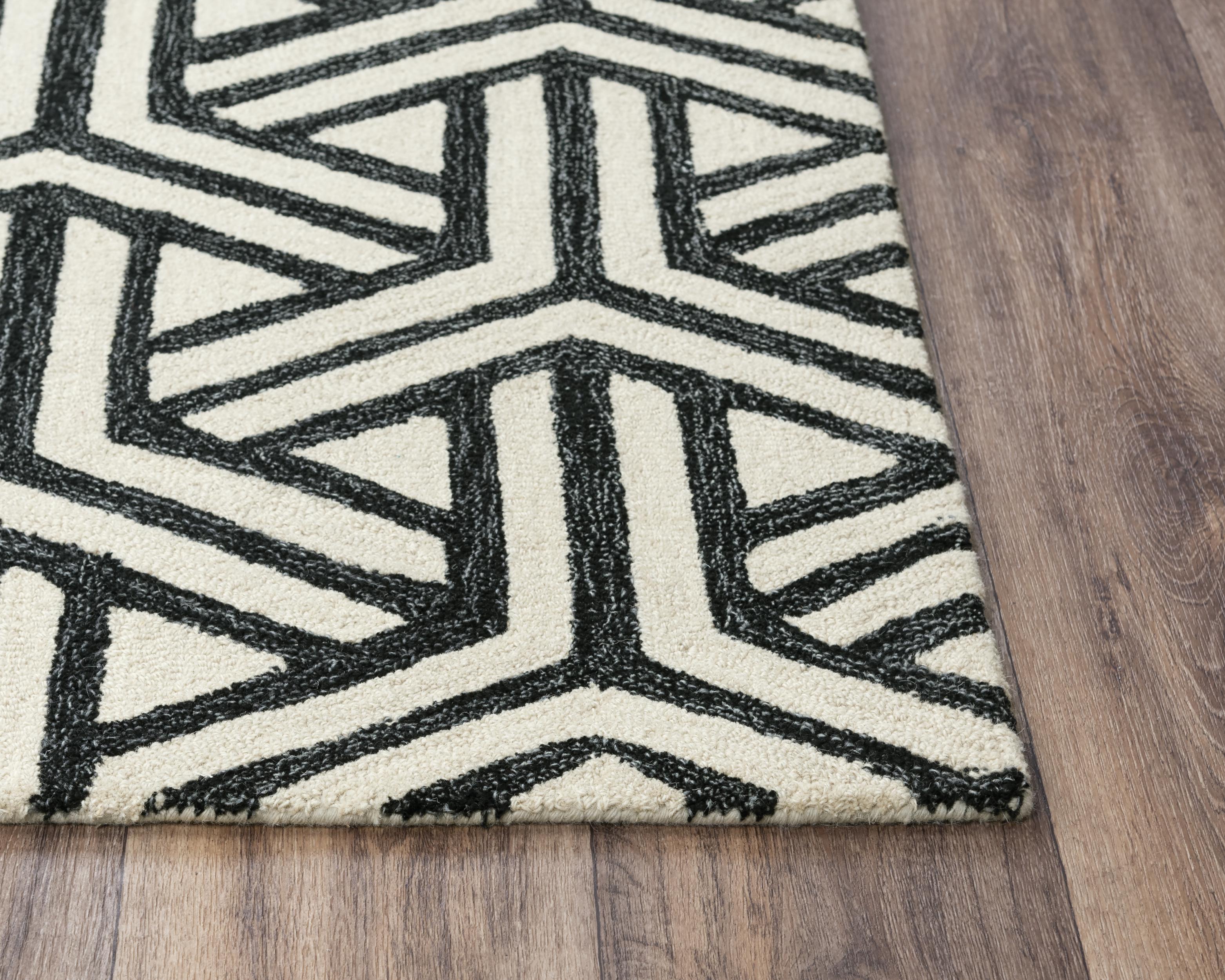 Hand Tufted 100% Wool Geometric Area Rug