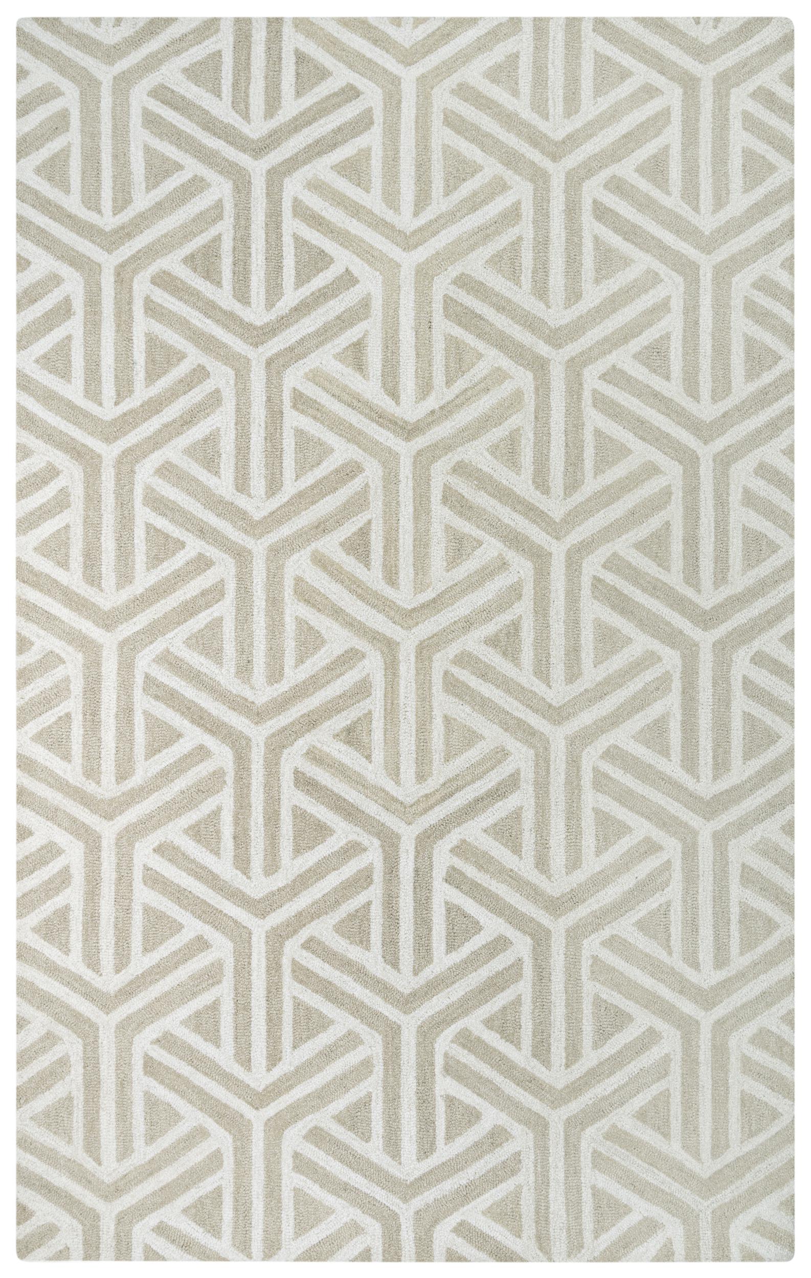 Hand Tufted 100% Wool Geometric Area Rug