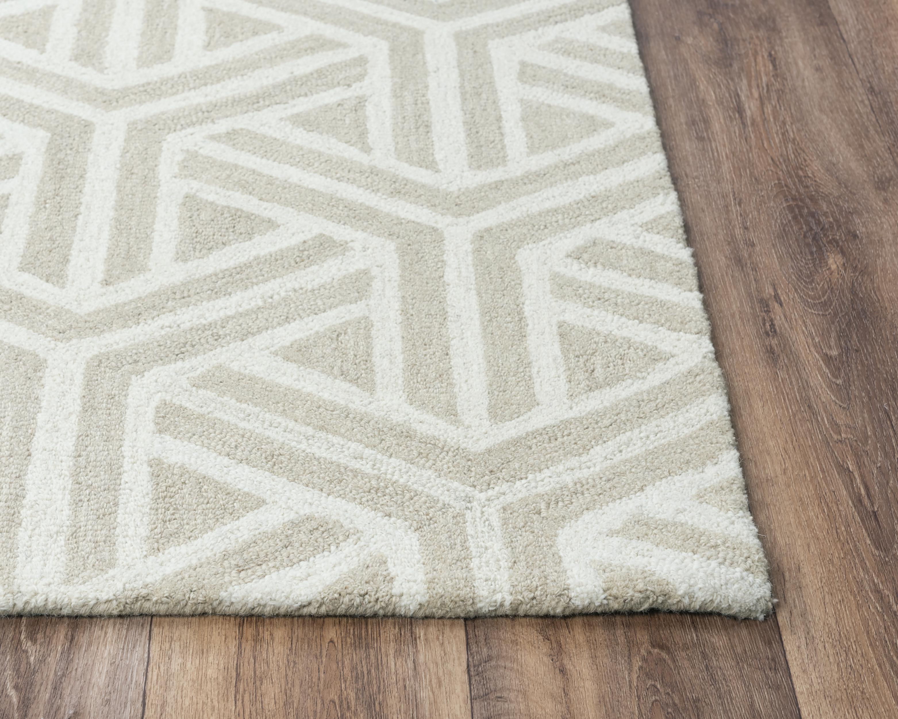 Hand Tufted 100% Wool Geometric Area Rug