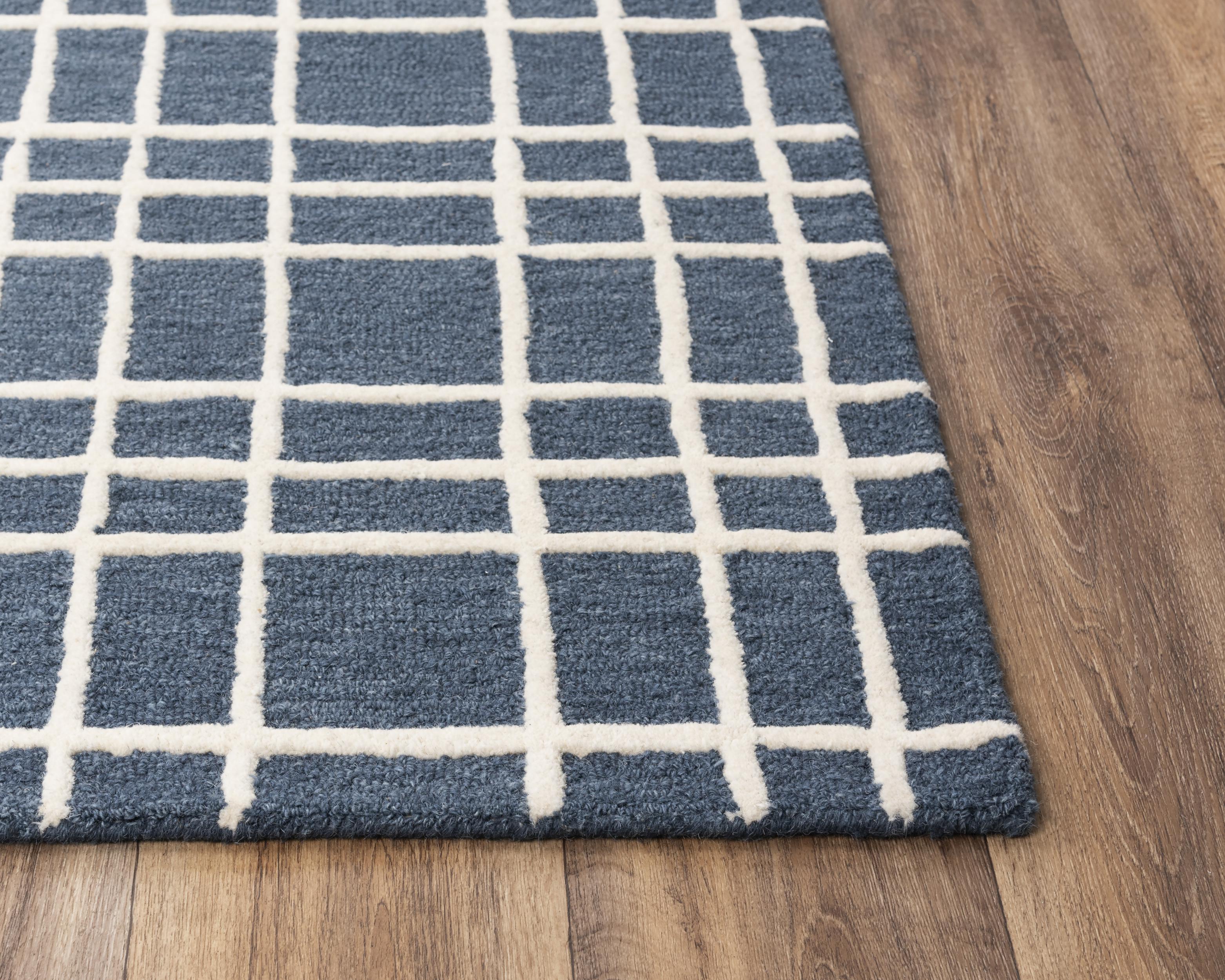 Lofton Hand Tufted 100% Wool Geometric Area Rug