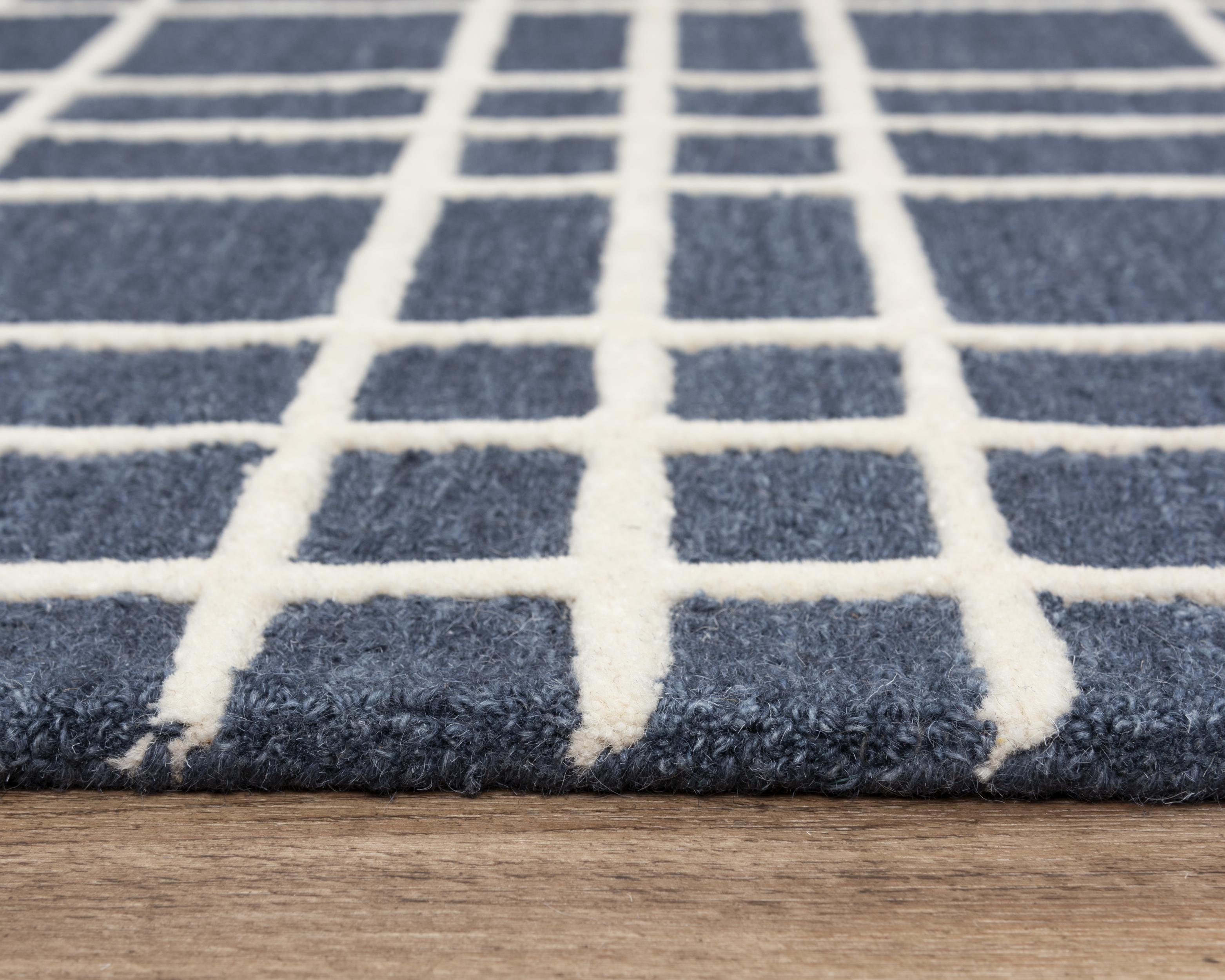Lofton Hand Tufted 100% Wool Geometric Area Rug