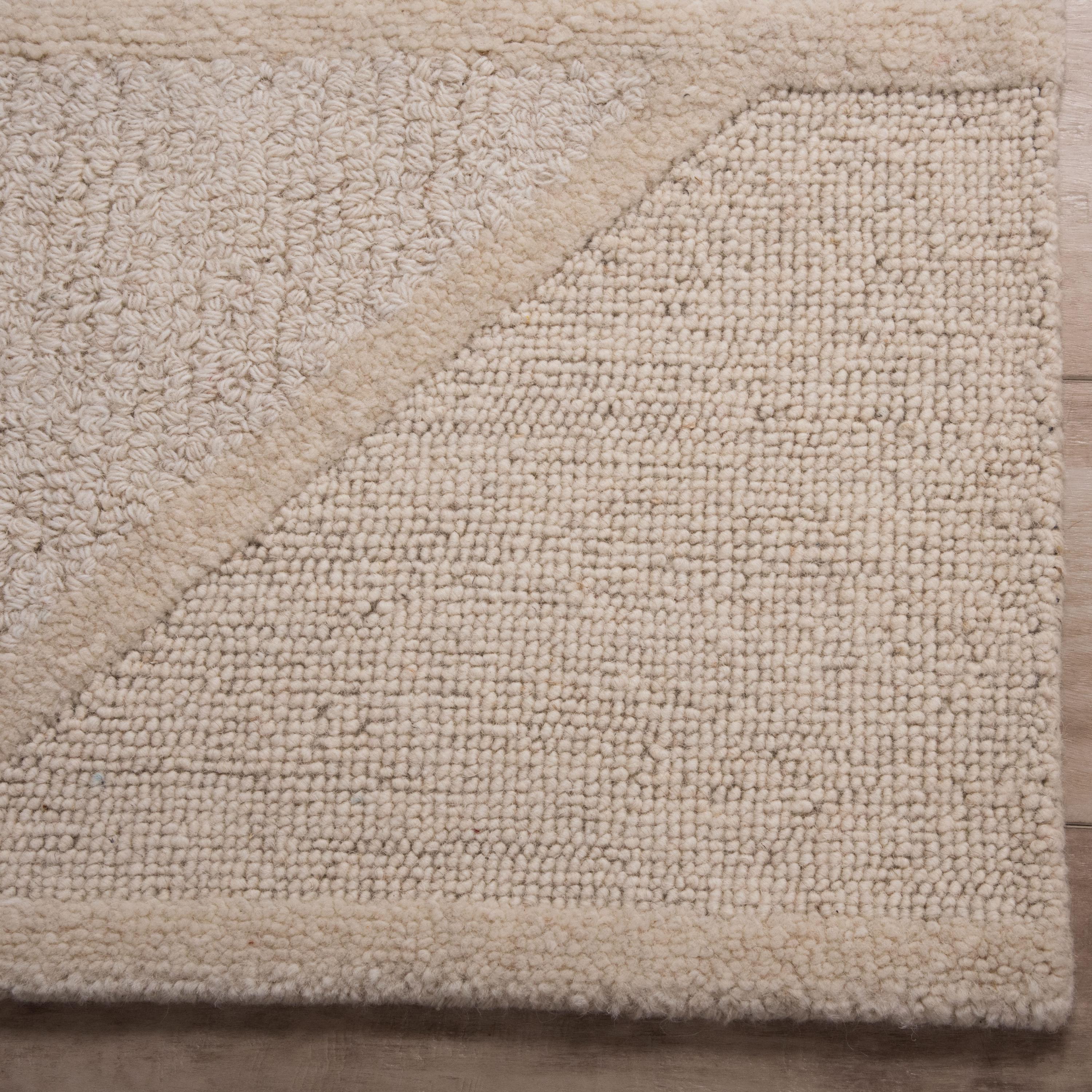 Geometric Hand Tufted 100% Wool Geometric Area Rug