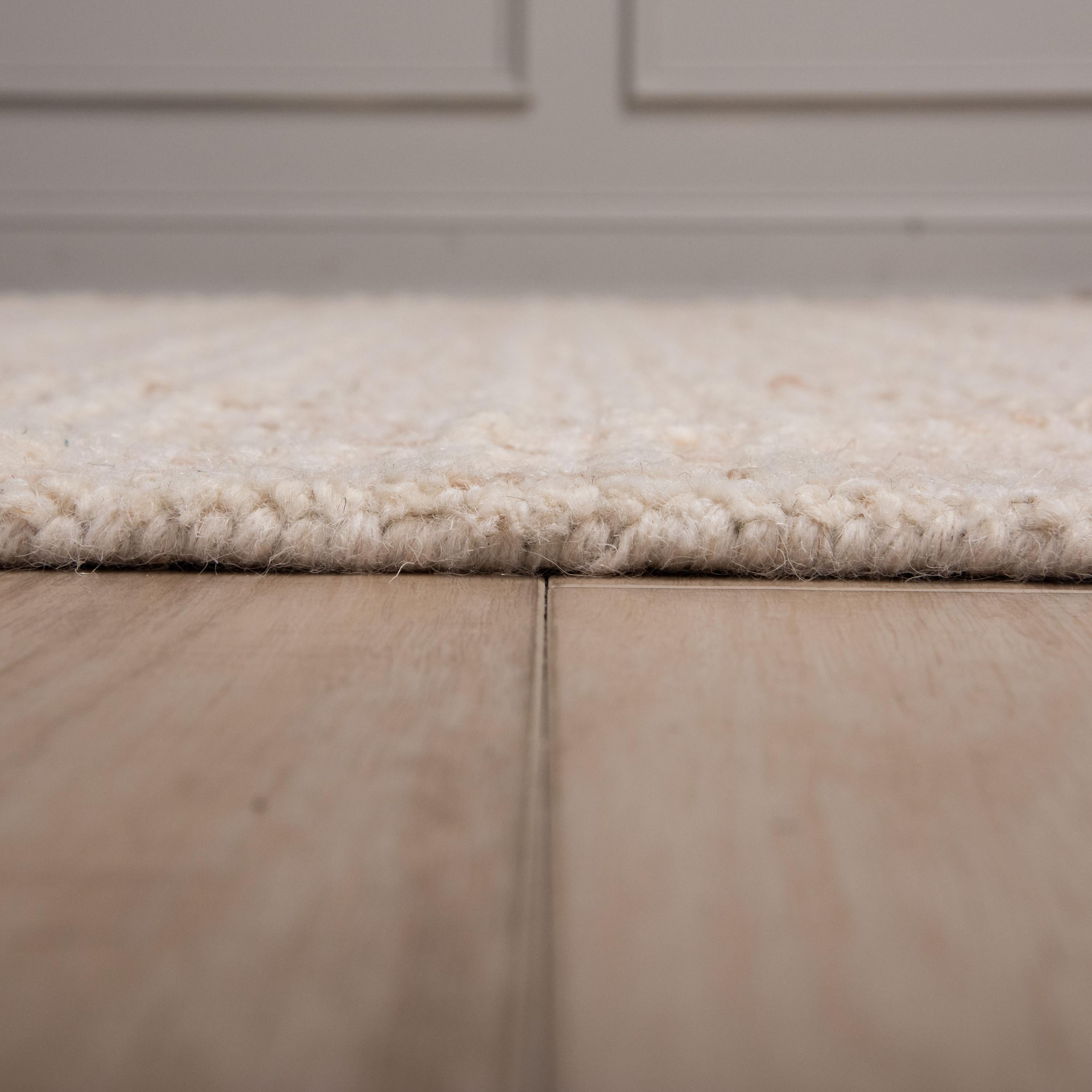 Textured Hand Tufted 100% Wool Geometric Area Rug