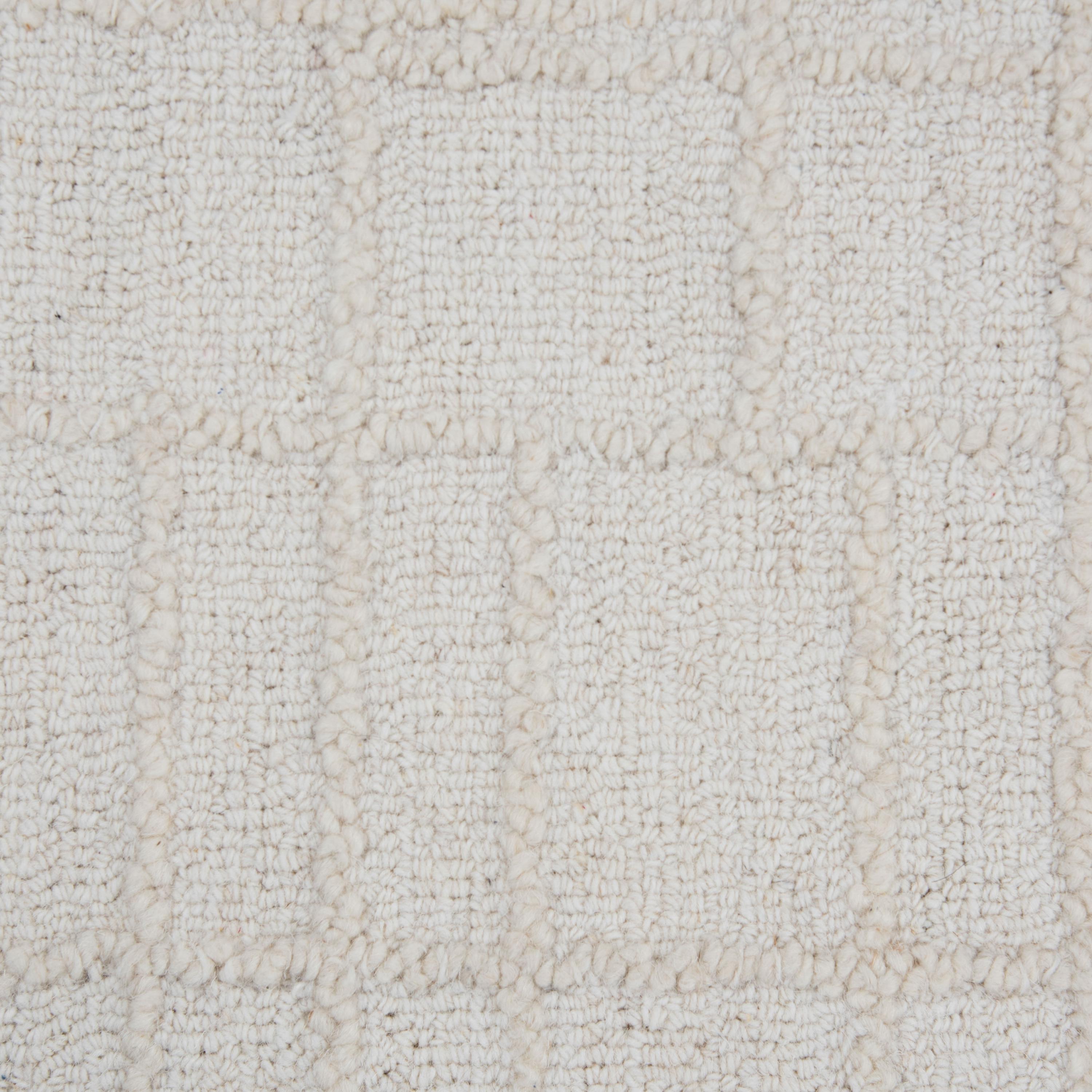 Contemporary Hand Tufted 100% Wool Geometric Area Rug