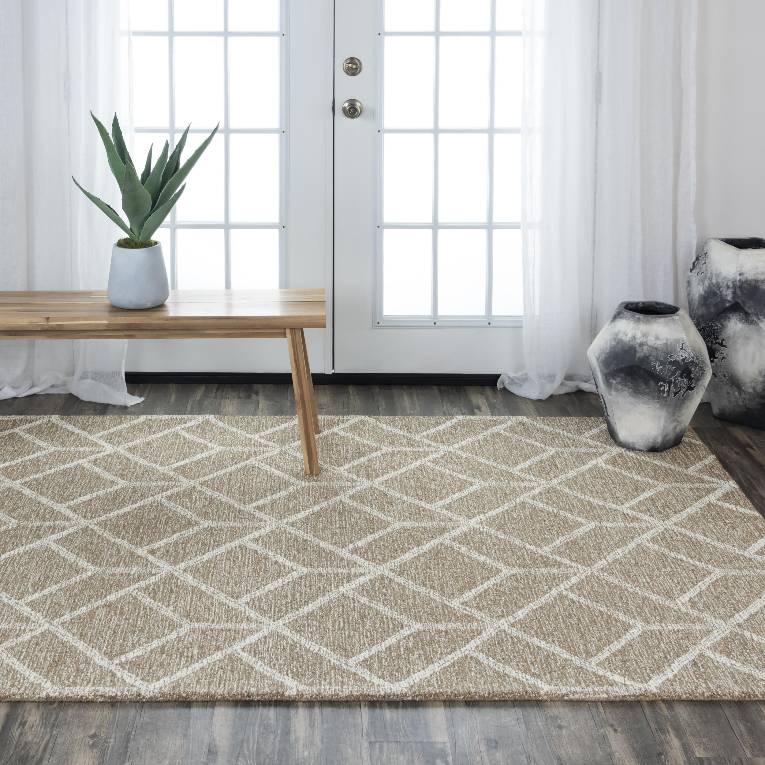 Avondale Hand Tufted 100% Wool Geometric Area Rug