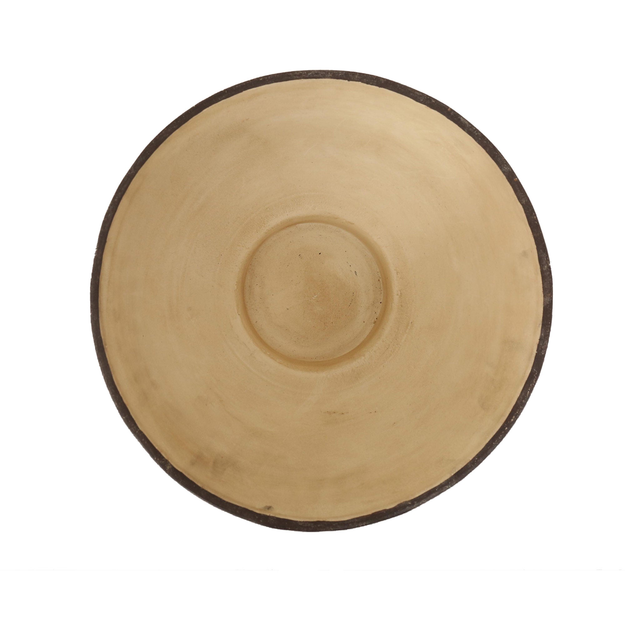 Terracotta Linear Abstract Decorative Bowl