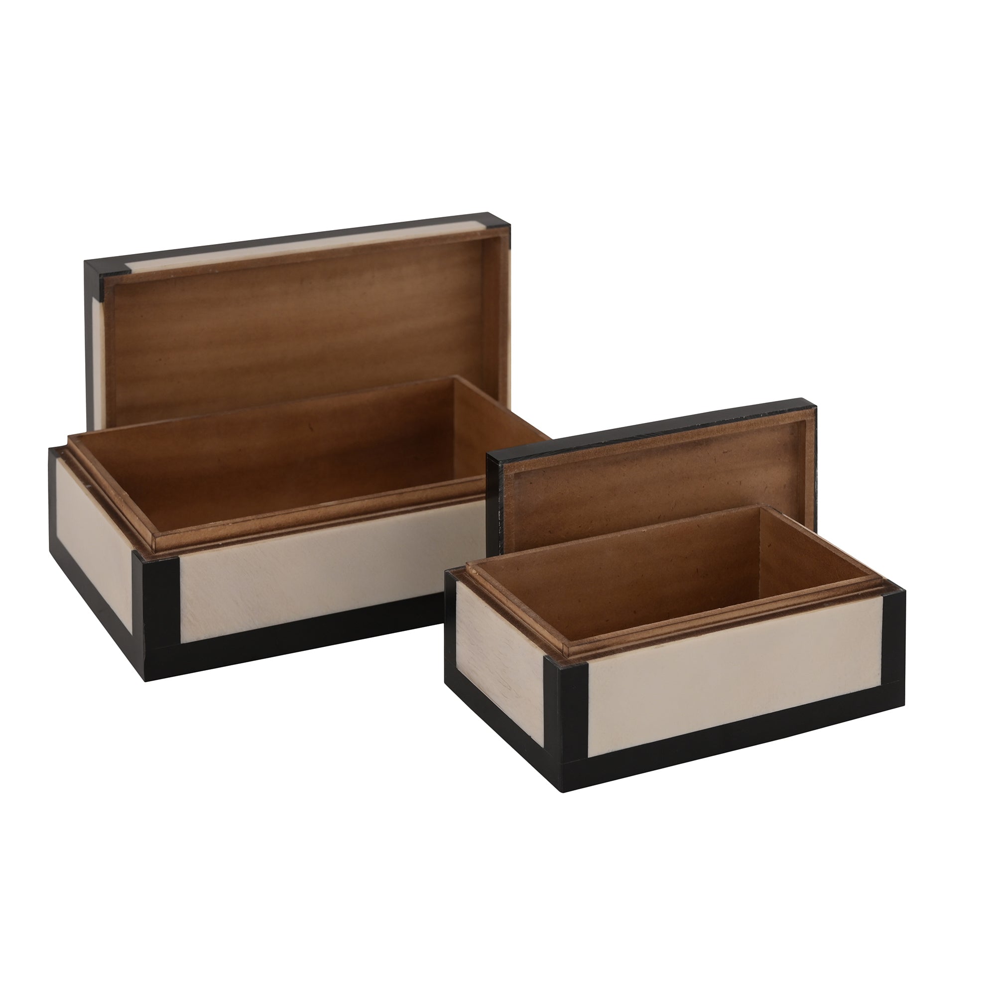 Alba Inlay Frame Edge Decorative Nesting Box, Set of 2