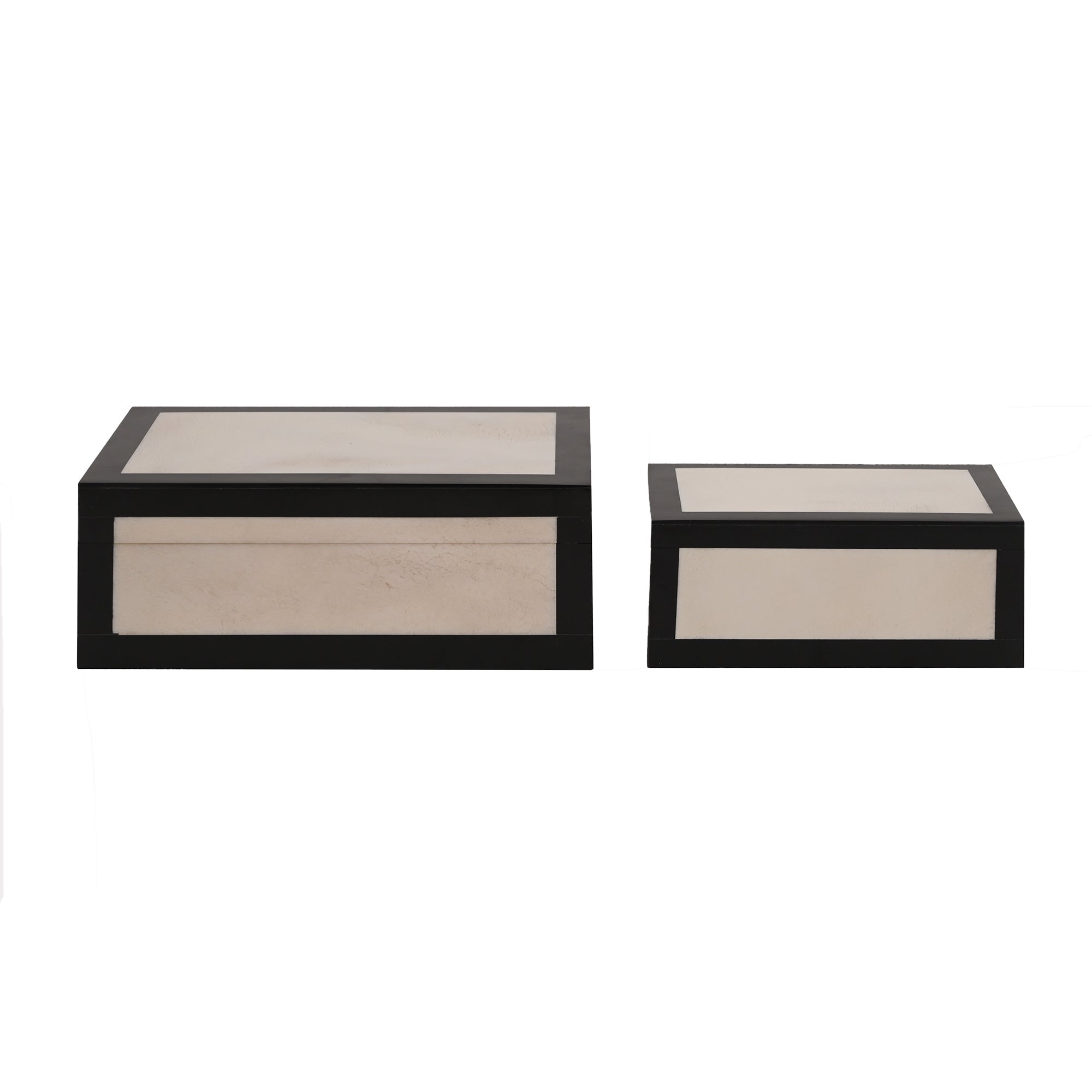 Alba Inlay Frame Edge Decorative Nesting Box, Set of 2