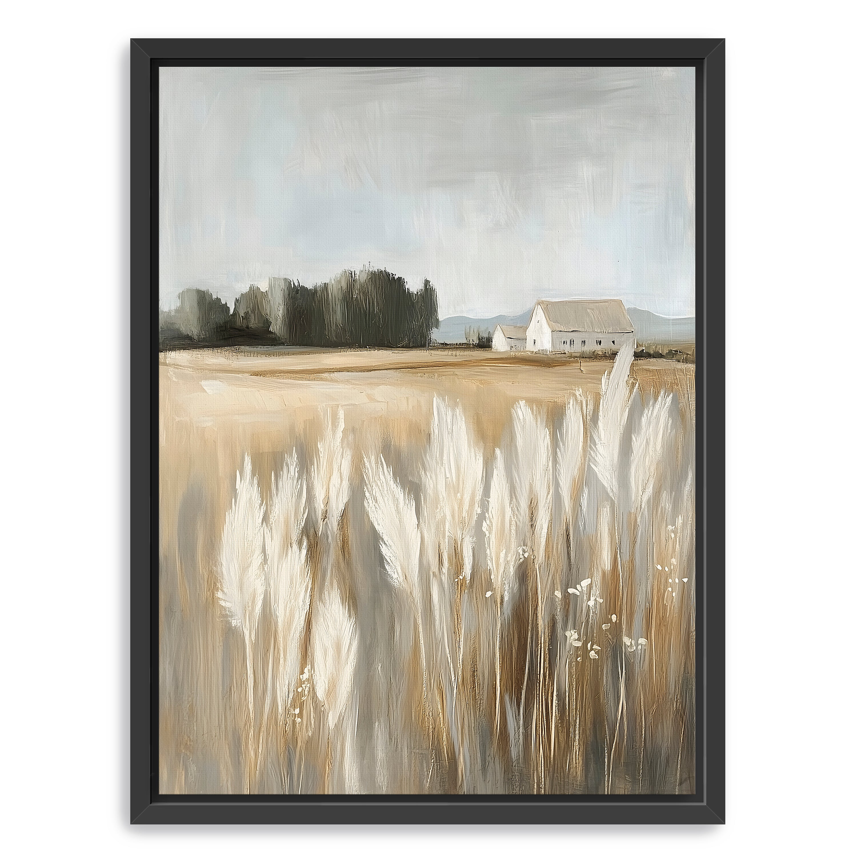 Far Off Farmhouse Canvas Giclee