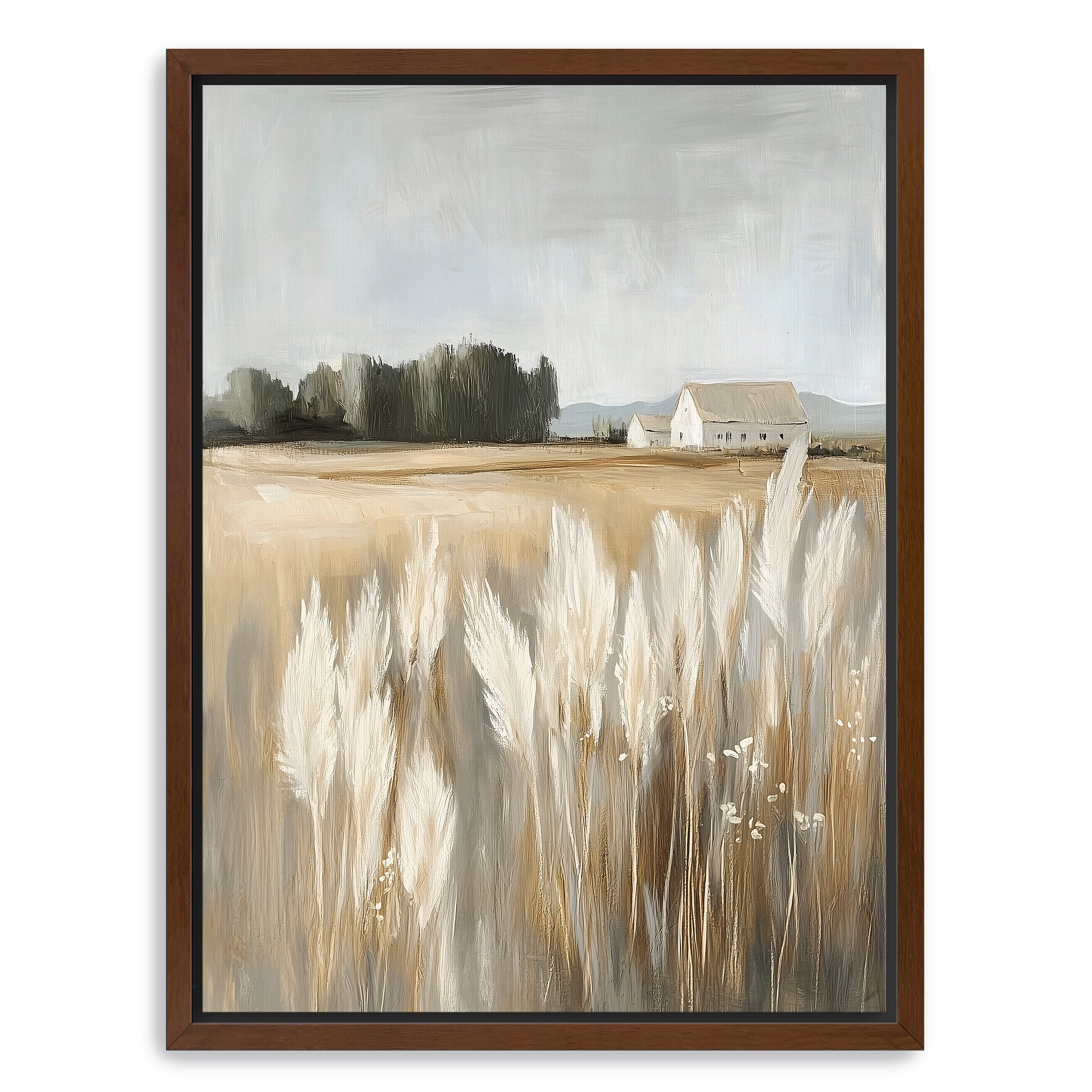 Far Off Farmhouse Canvas Giclee
