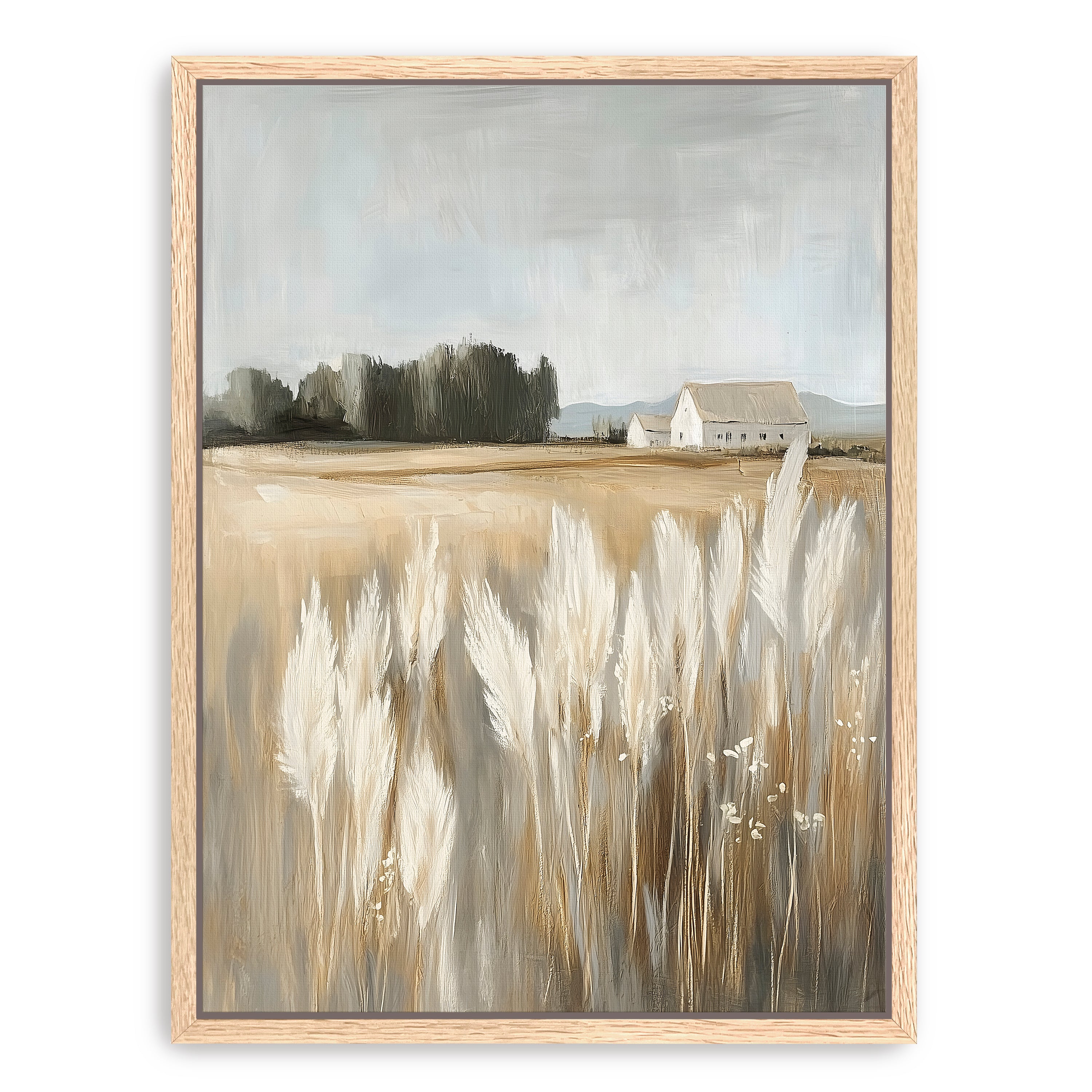 Far Off Farmhouse Canvas Giclee