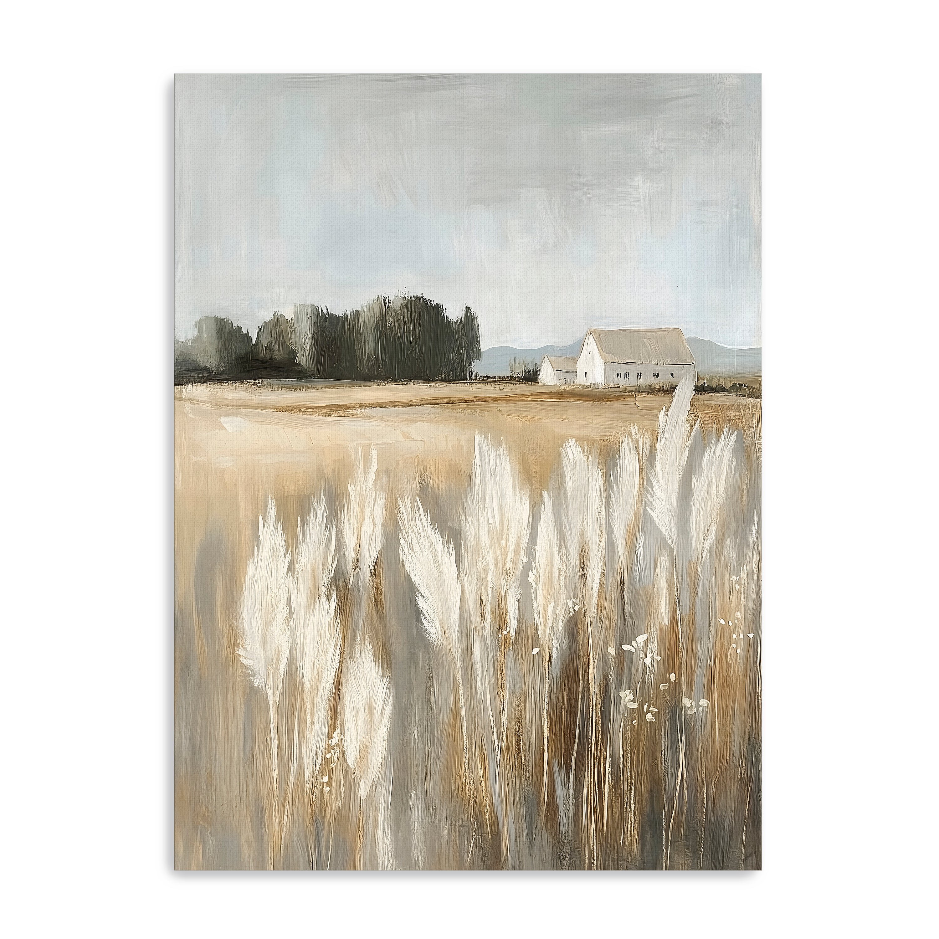 Far Off Farmhouse Canvas Giclee