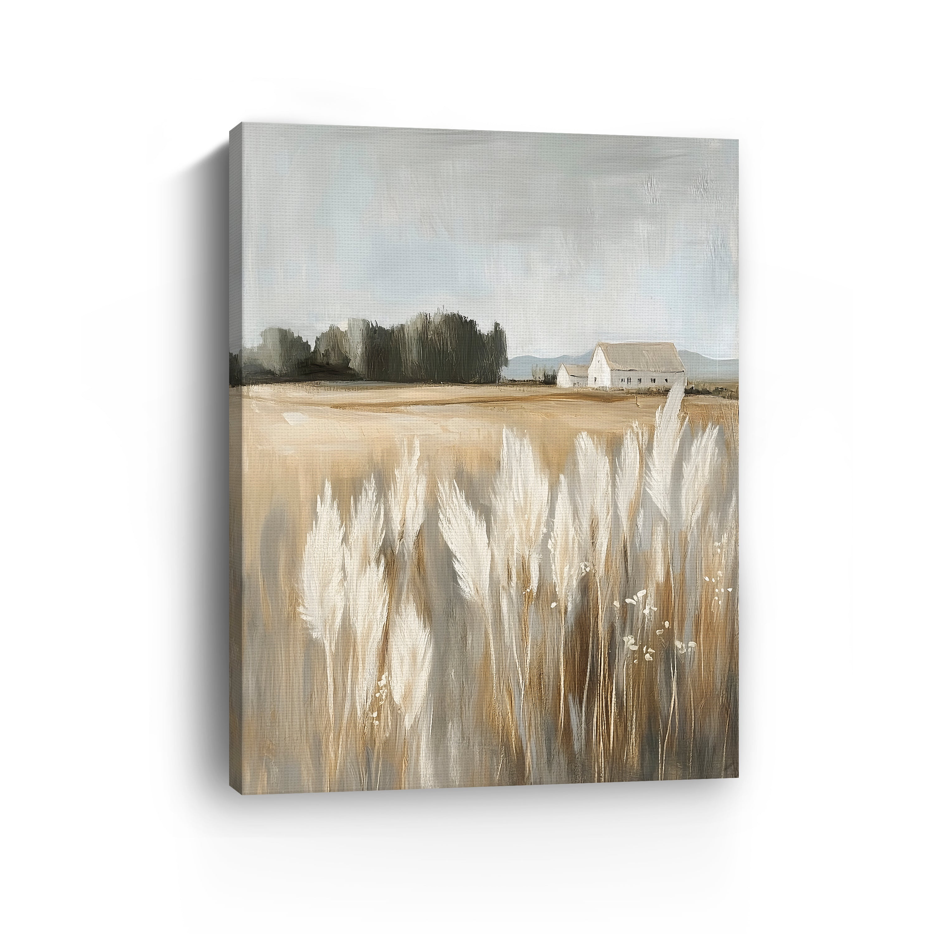 Far Off Farmhouse Canvas Giclee