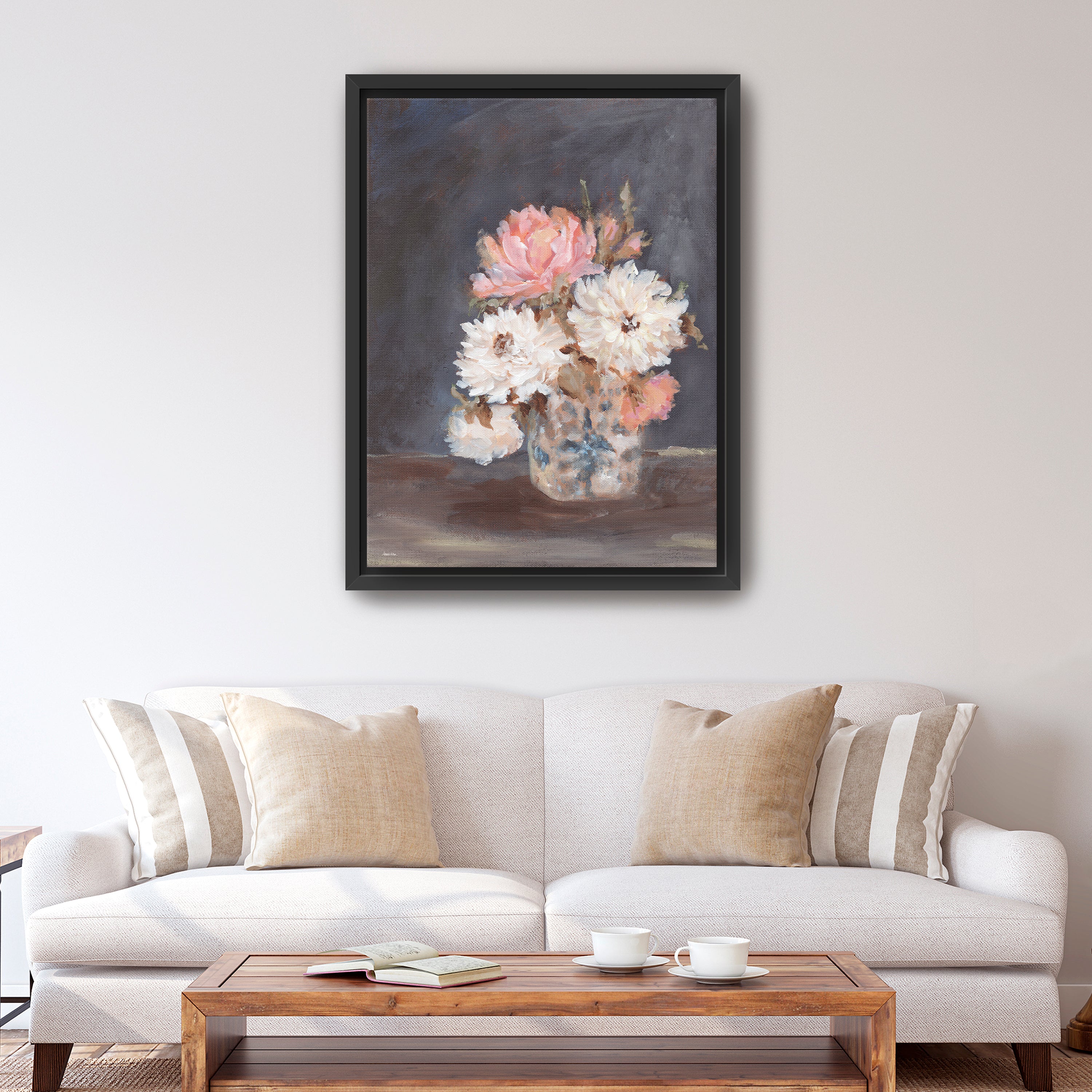 Vintage Vase Arrangement Canvas Giclee