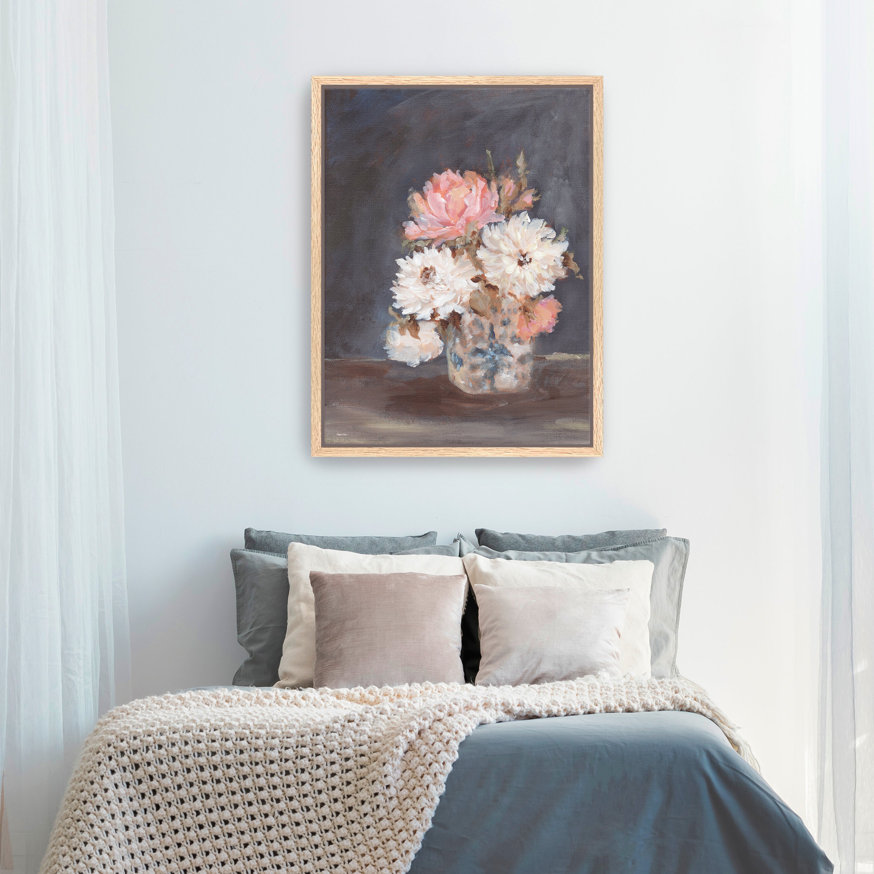 Vintage Vase Arrangement Canvas Giclee