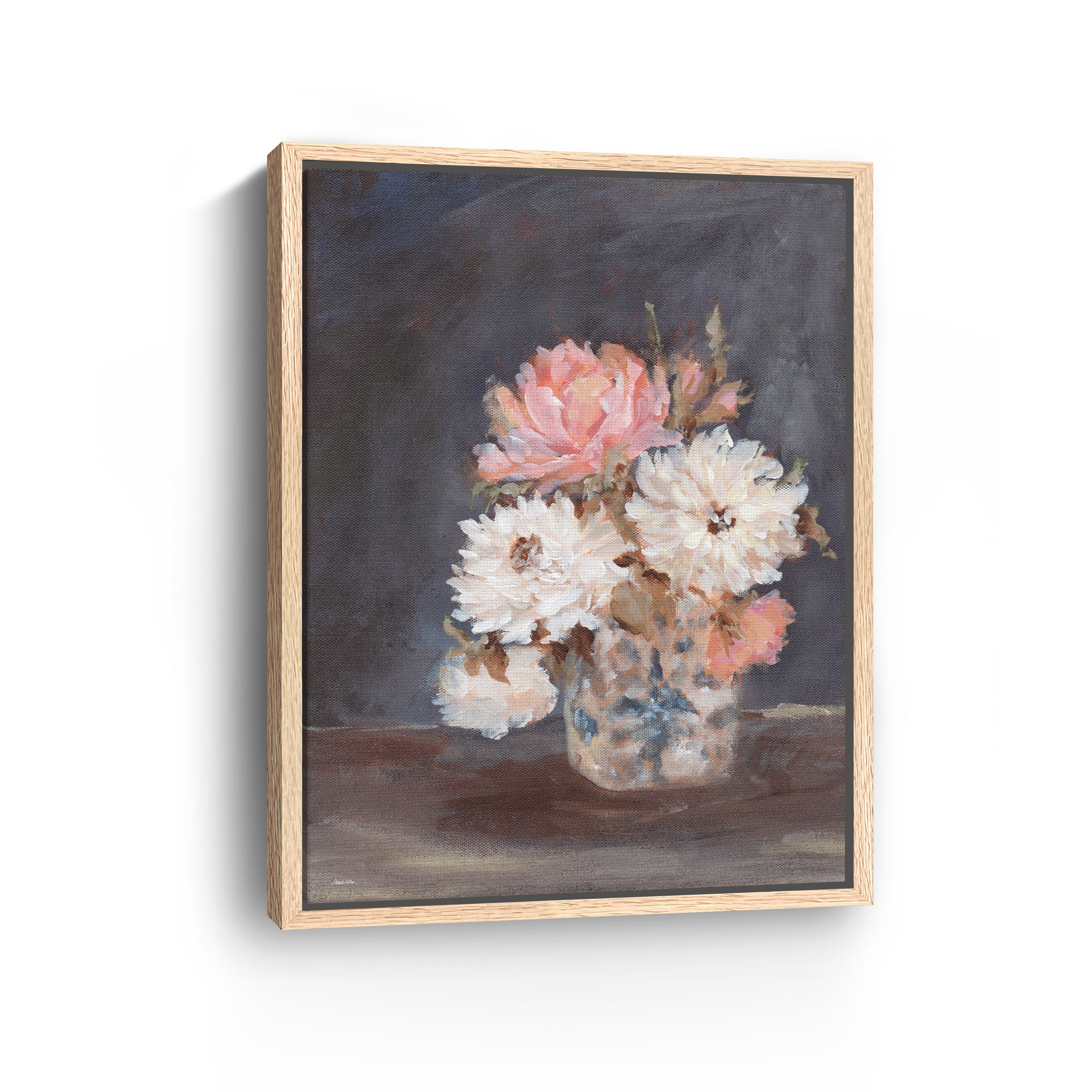 Vintage Vase Arrangement Canvas Giclee