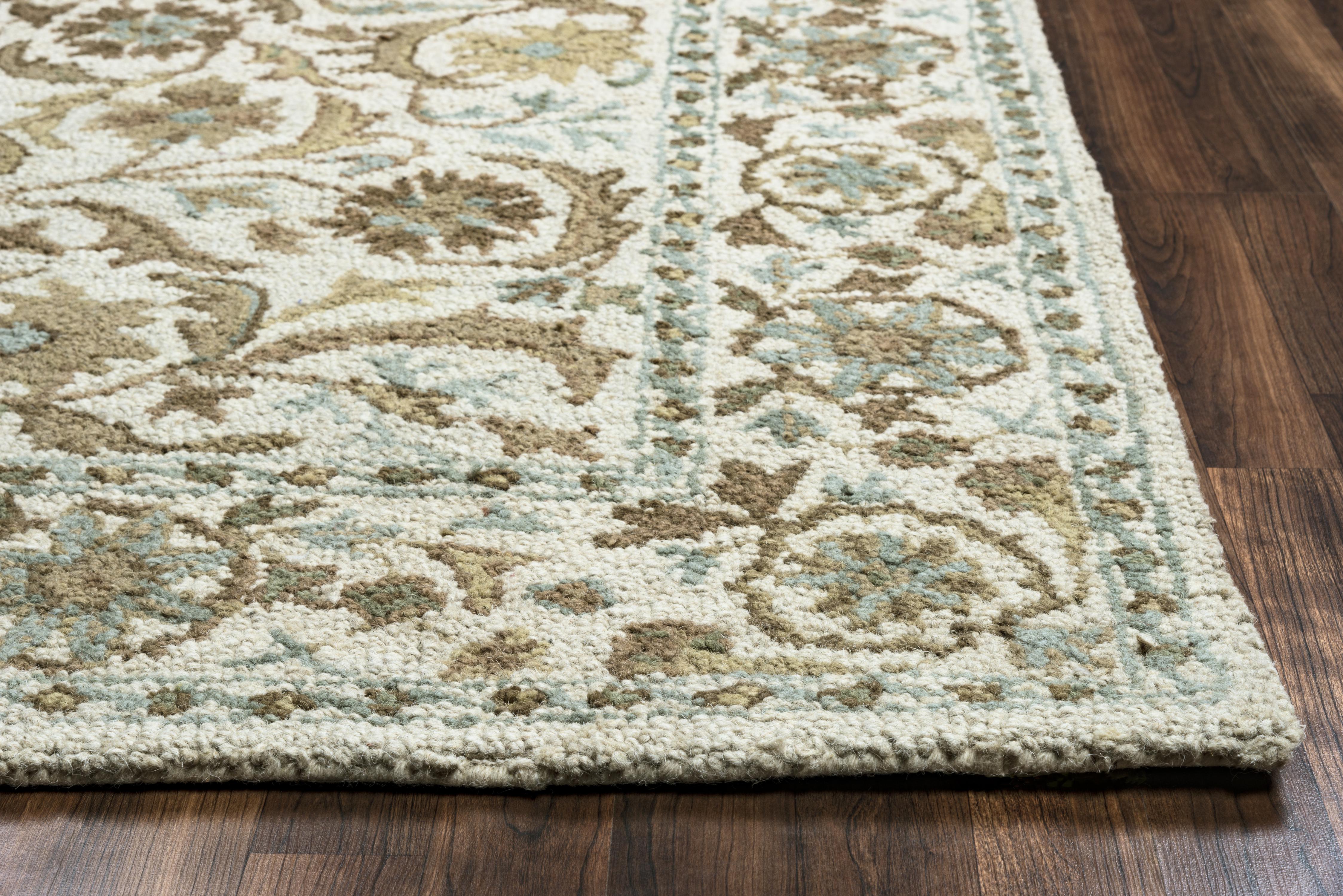 Hand Tufted 100% New Zealand Wool Floral/Medallion Rug