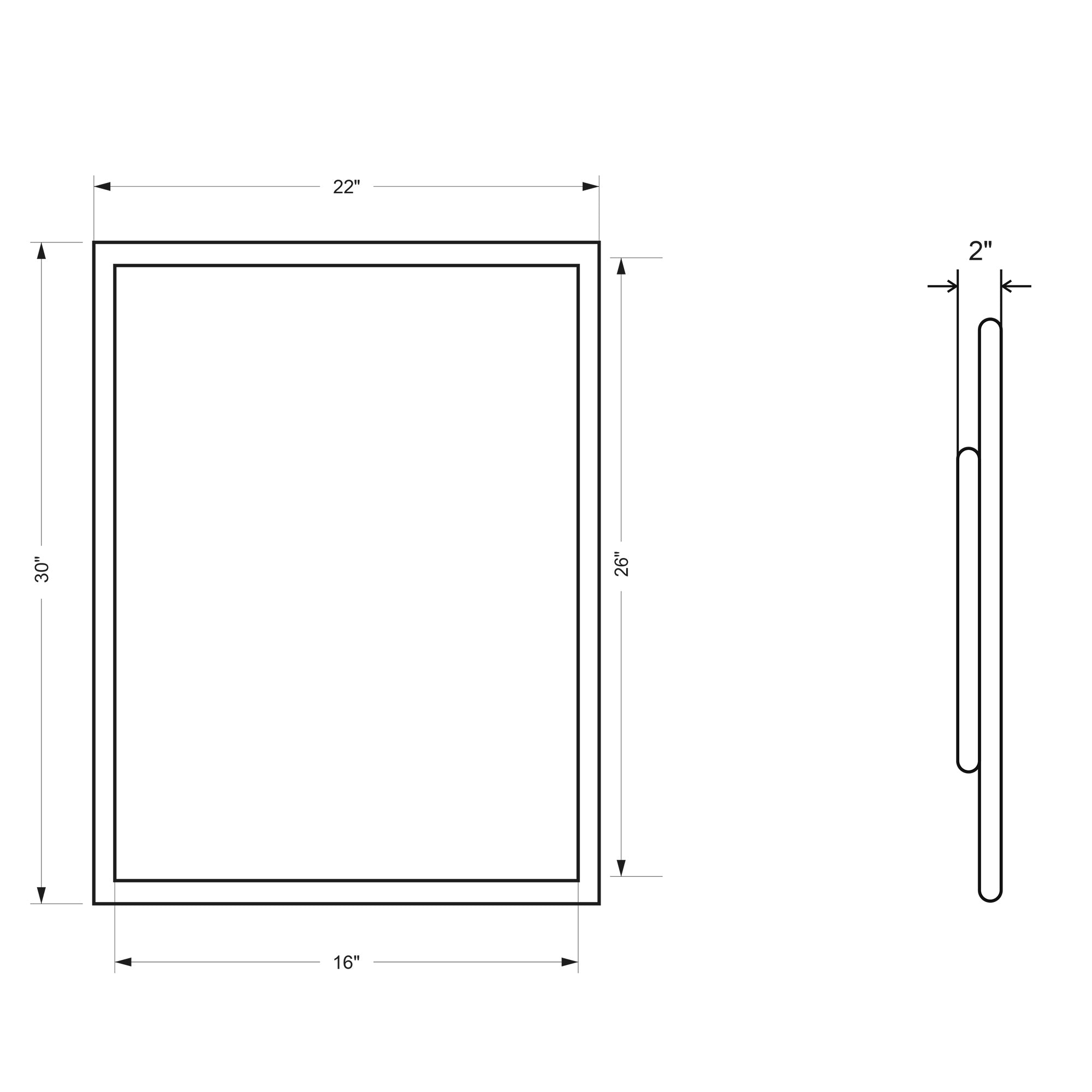 Capri Rectangular Mirror