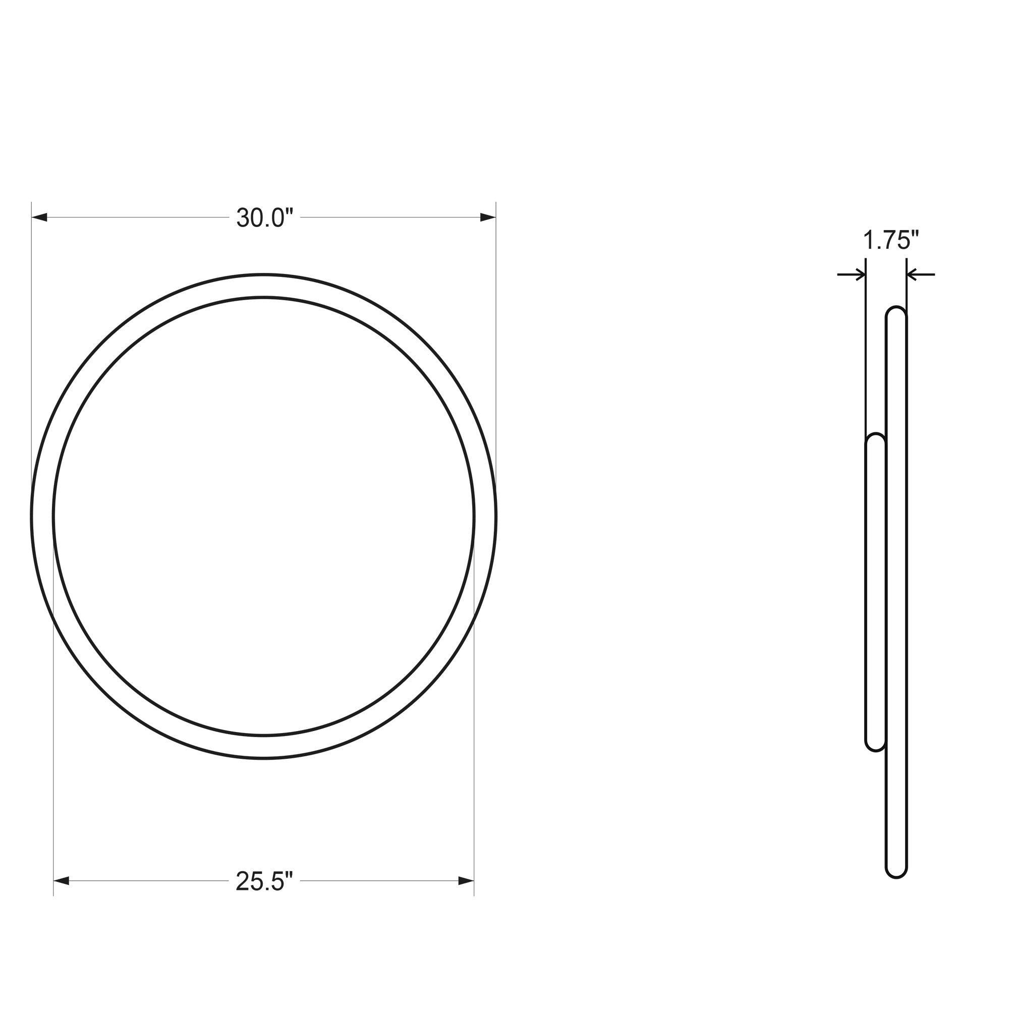Capri Round Mirror